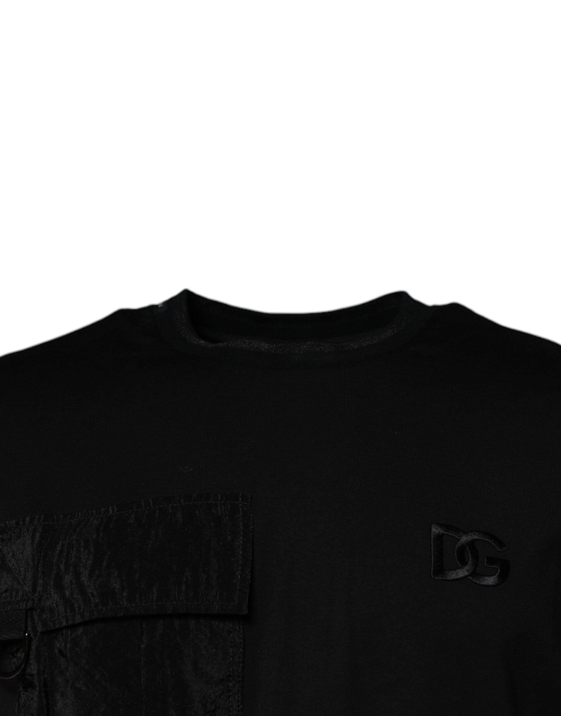 Dolce & Gabbana Black Crew Neck Short Sleeve T-shirt | Regal Royce