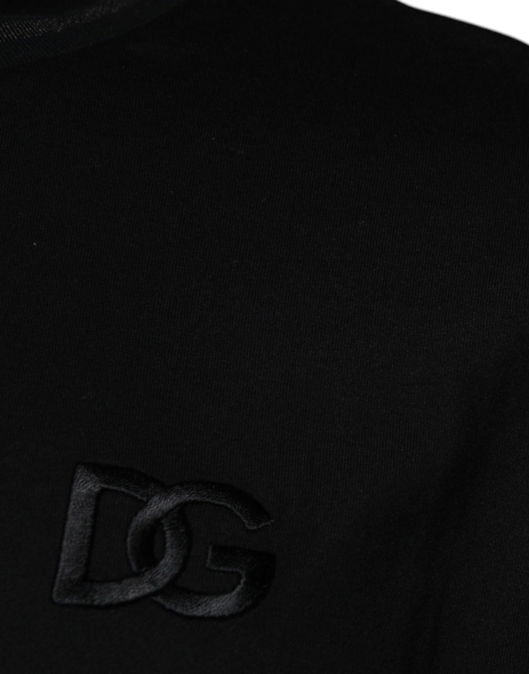 Dolce & Gabbana Black Crew Neck Short Sleeve T-shirt | Regal Royce