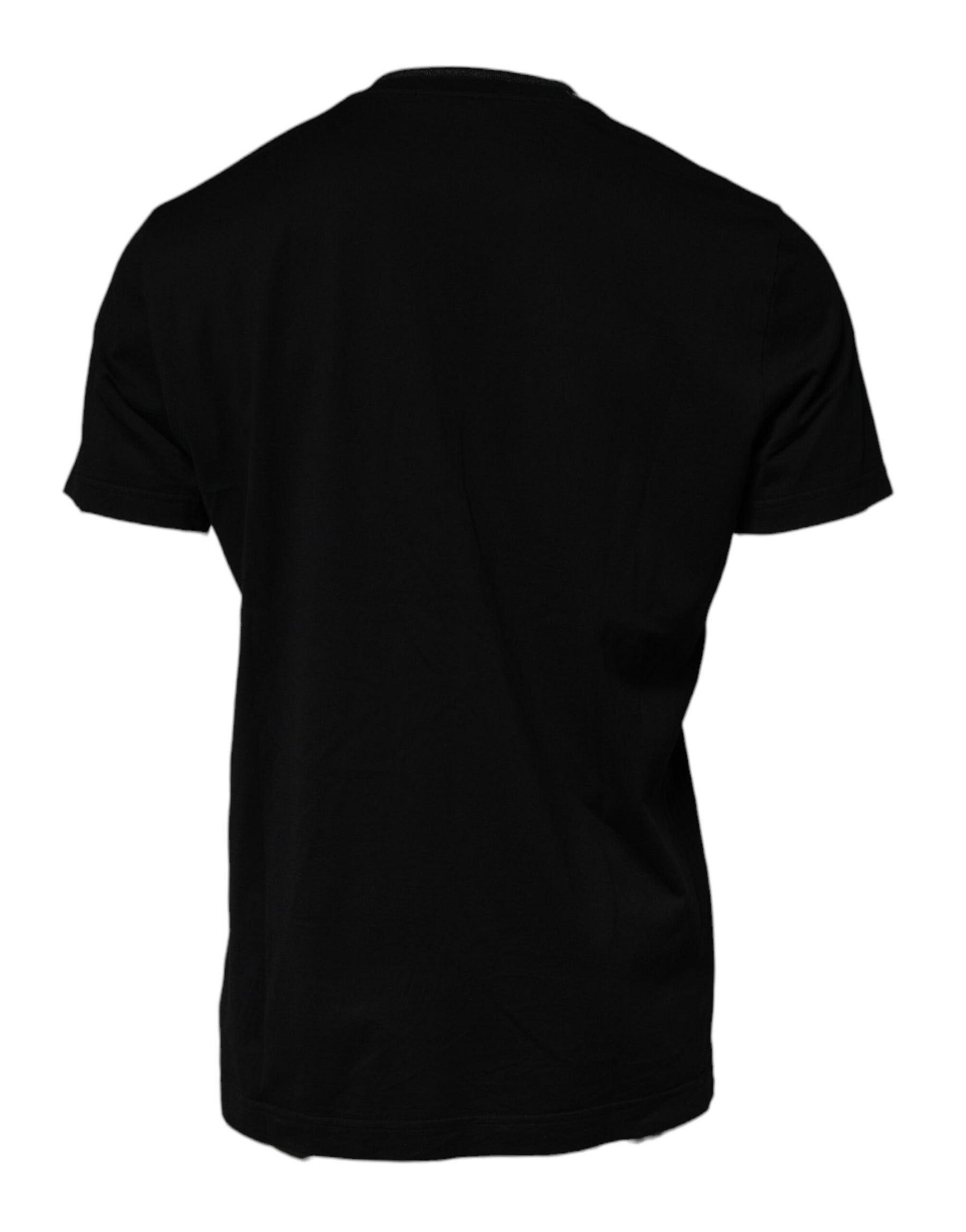Dolce & Gabbana Black Crew Neck Short Sleeve T-shirt | Regal Royce
