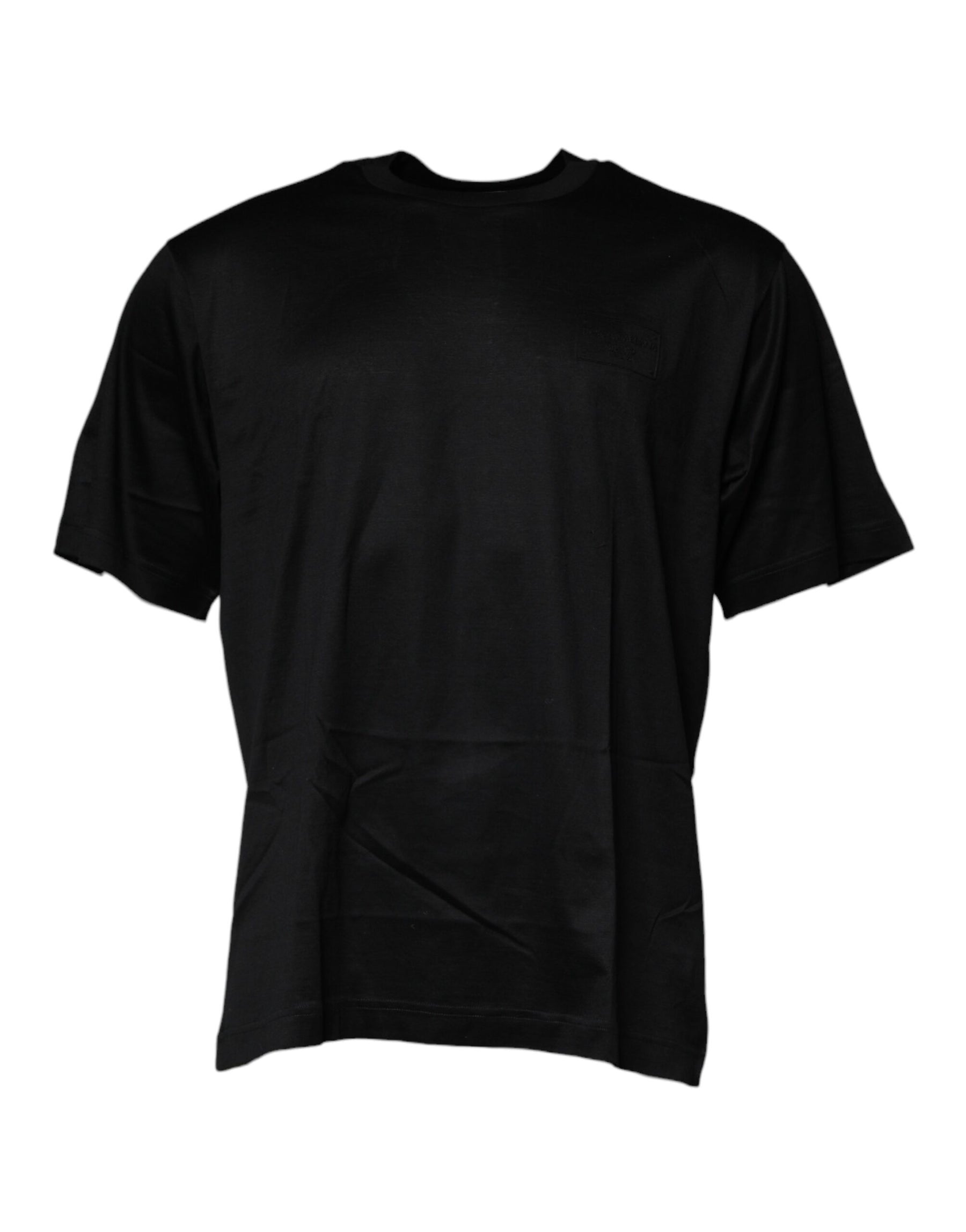 Dolce & Gabbana Black Crew Neck Short Sleeve T-shirt | Regal Royce