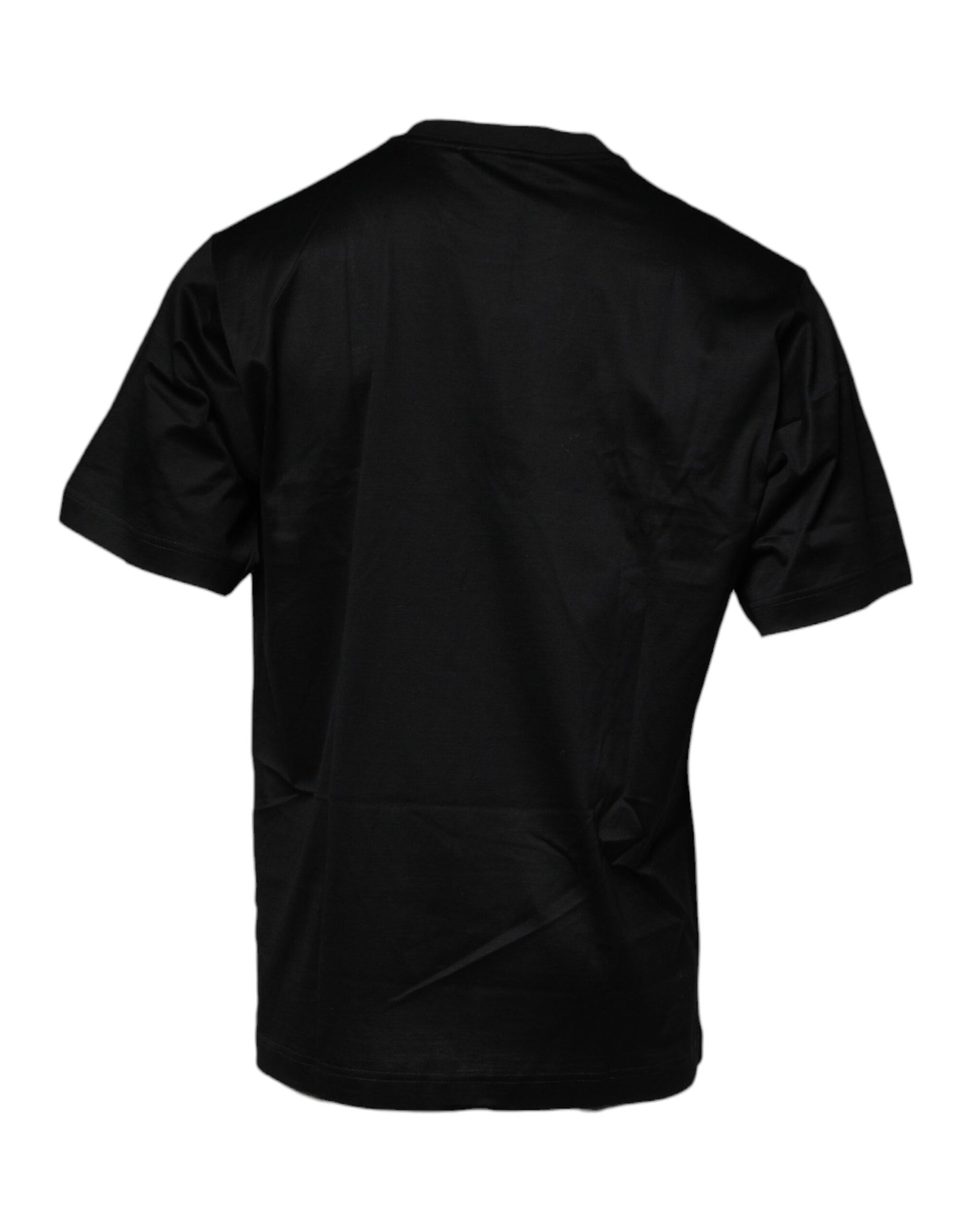 Dolce & Gabbana Black Crew Neck Short Sleeve T-shirt | Regal Royce