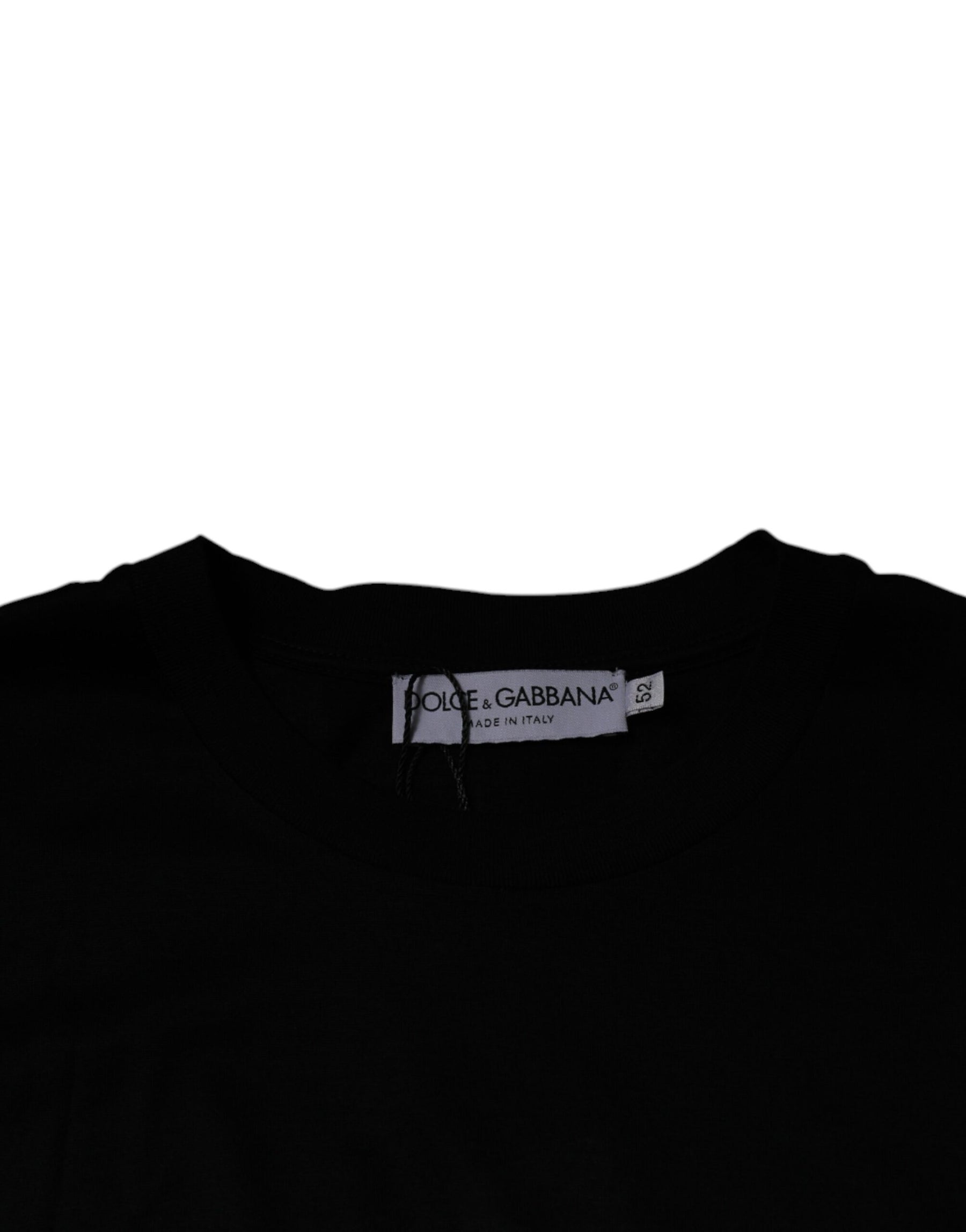 Dolce & Gabbana Black Crew Neck Short Sleeve T-shirt | Regal Royce