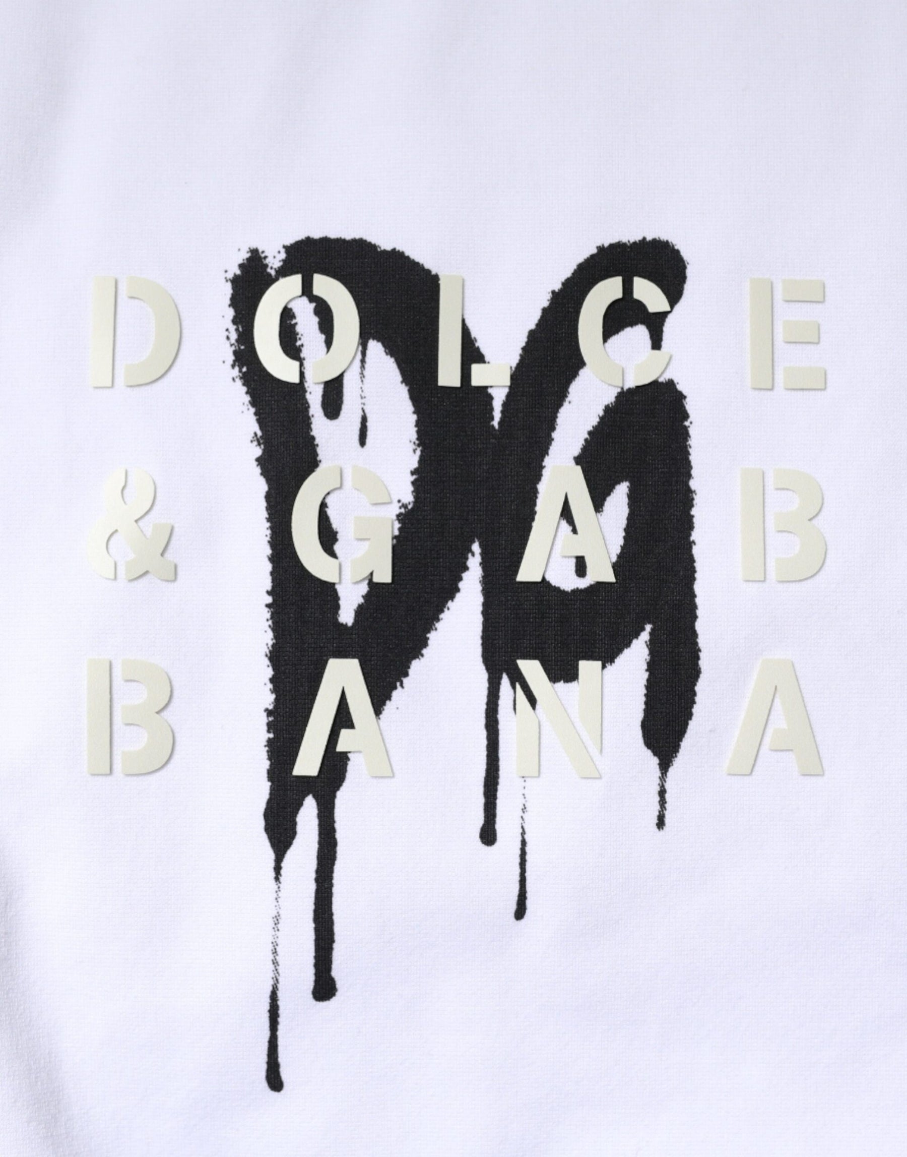 Dolce & Gabbana White DG Logo Cotton Crew Neck T-shirt | Regal Royce