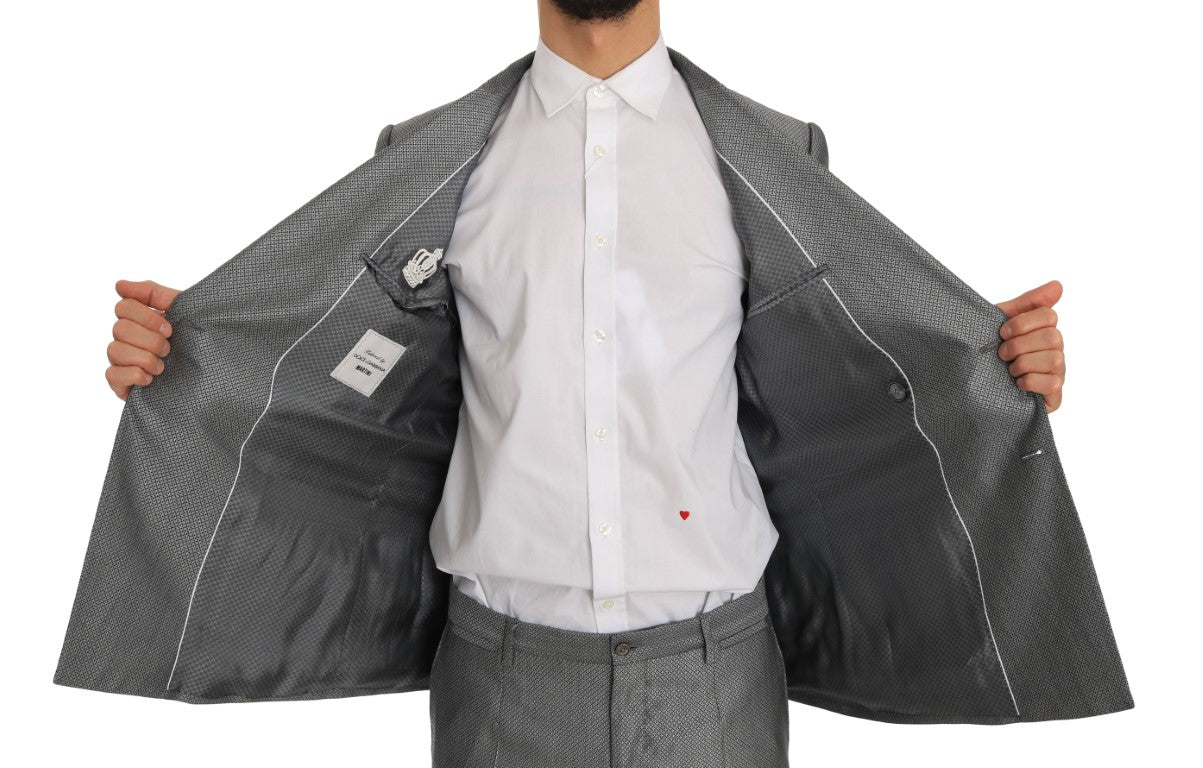 Dolce & Gabbana Black Stretch Crystal Bee Slim Fit Suit | Regal Royce