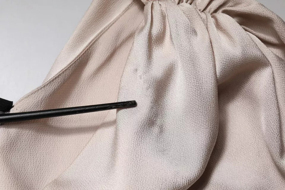 Christian Pellizzari Beige One Shoulder Asymmetric Drape Dress | Regal Royce