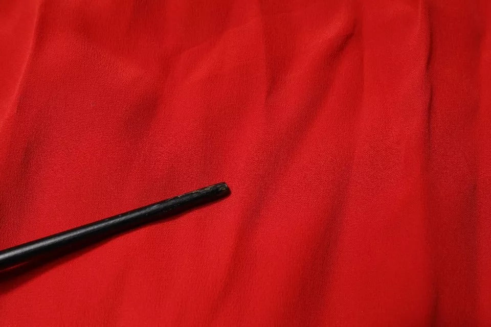 Dondup Red Acetate Short Sleeves Plunging Neckline Maxi Dress | Regal Royce