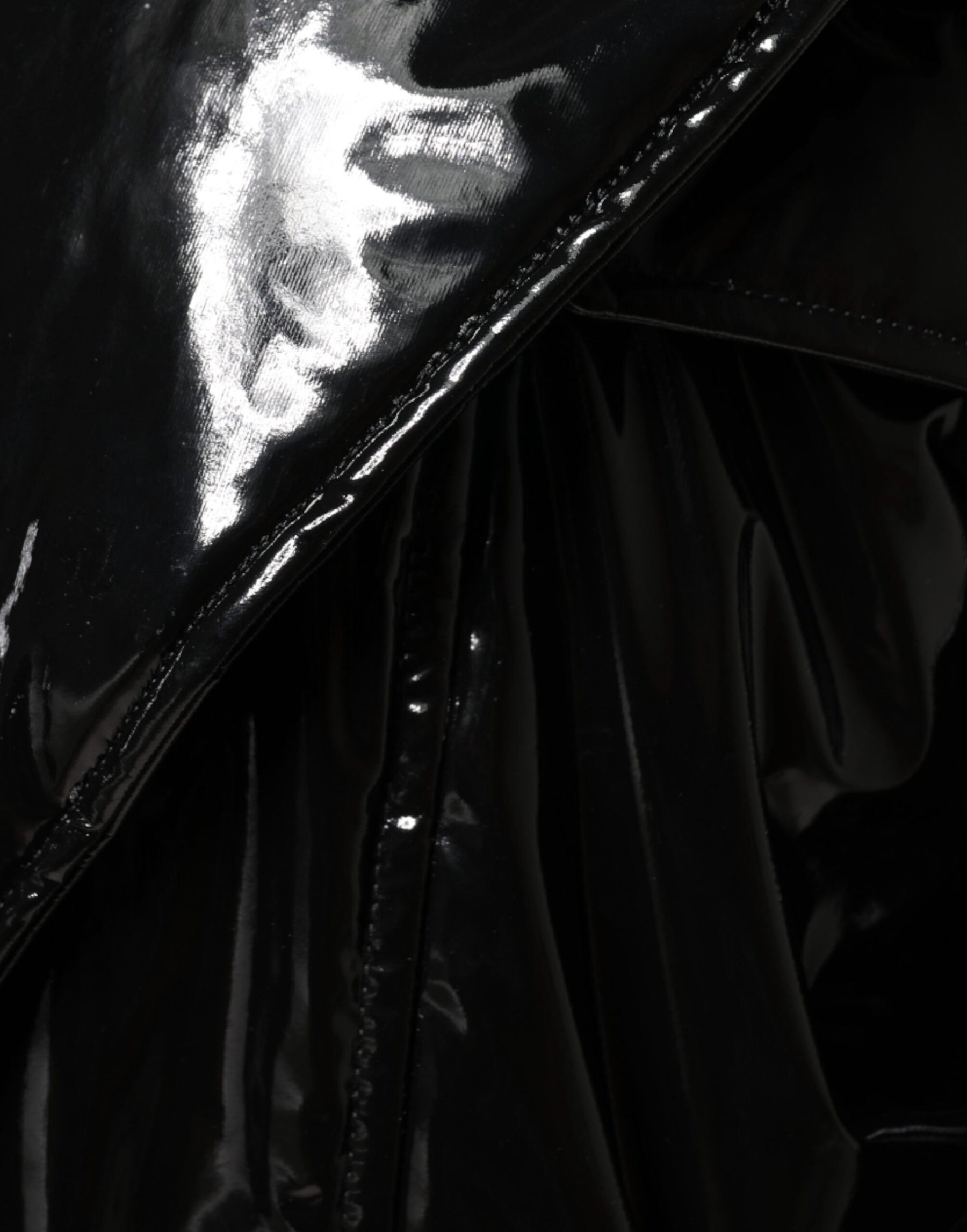 Dolce & Gabbana Black Polyester Button Down Blouson Jacket | Regal Royce