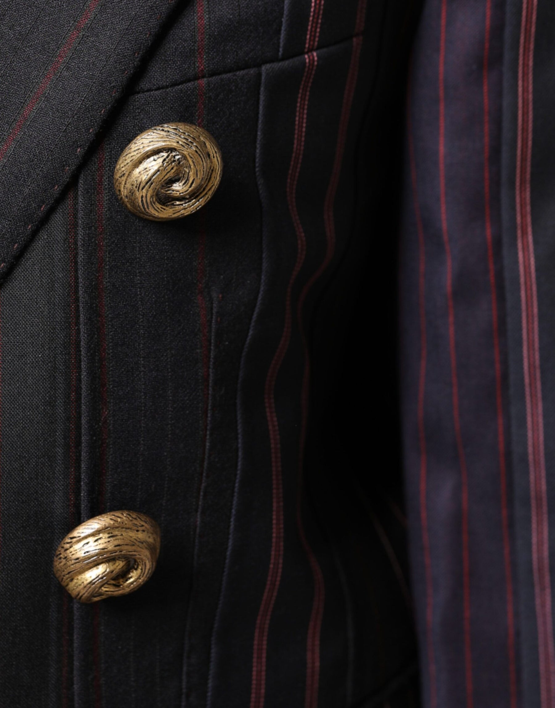 Dolce & Gabbana Multicolor Stripes Wool Cropped Blazer Coat Jacket | Regal Royce