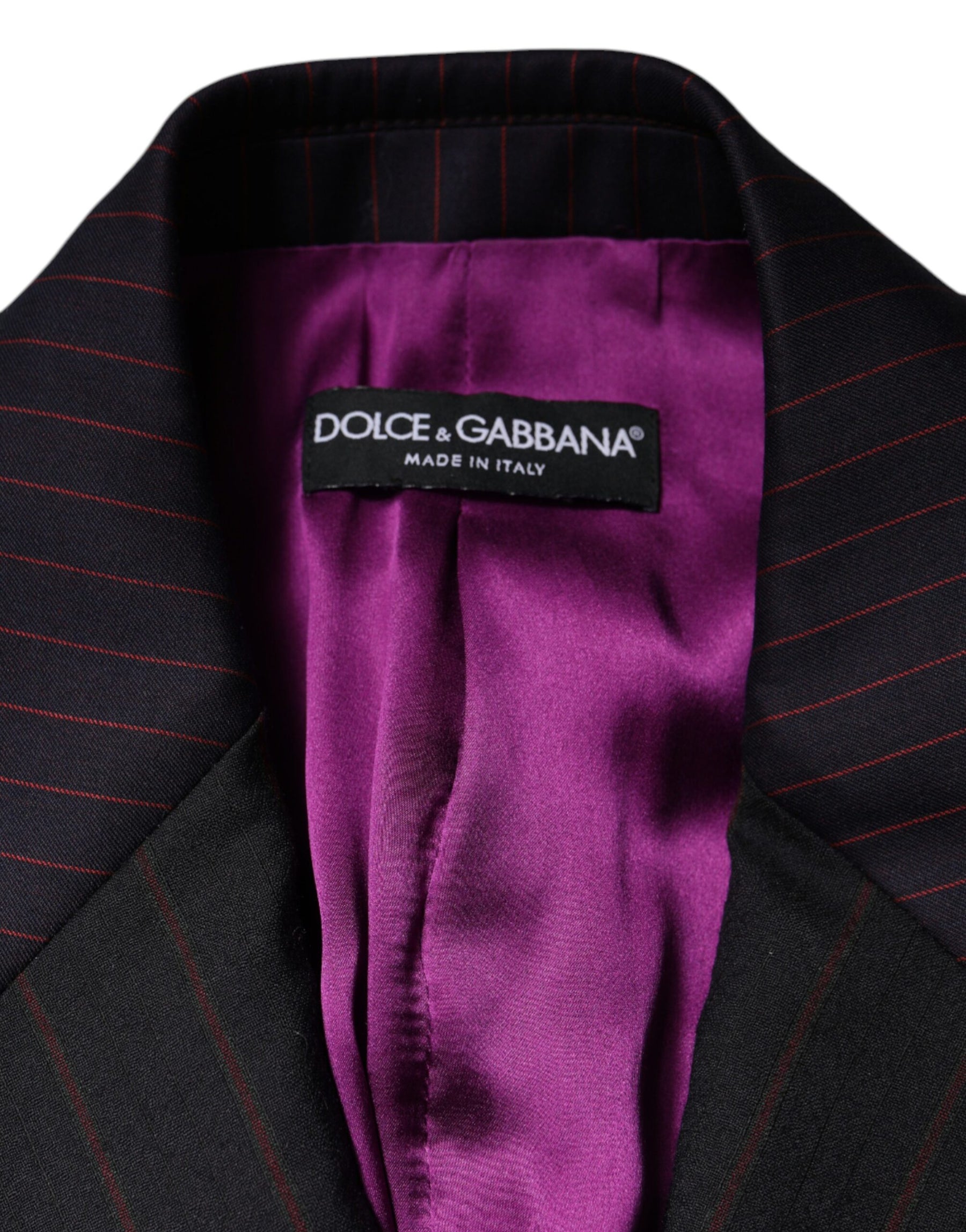 Dolce & Gabbana Multicolor Stripes Wool Cropped Blazer Coat Jacket | Regal Royce
