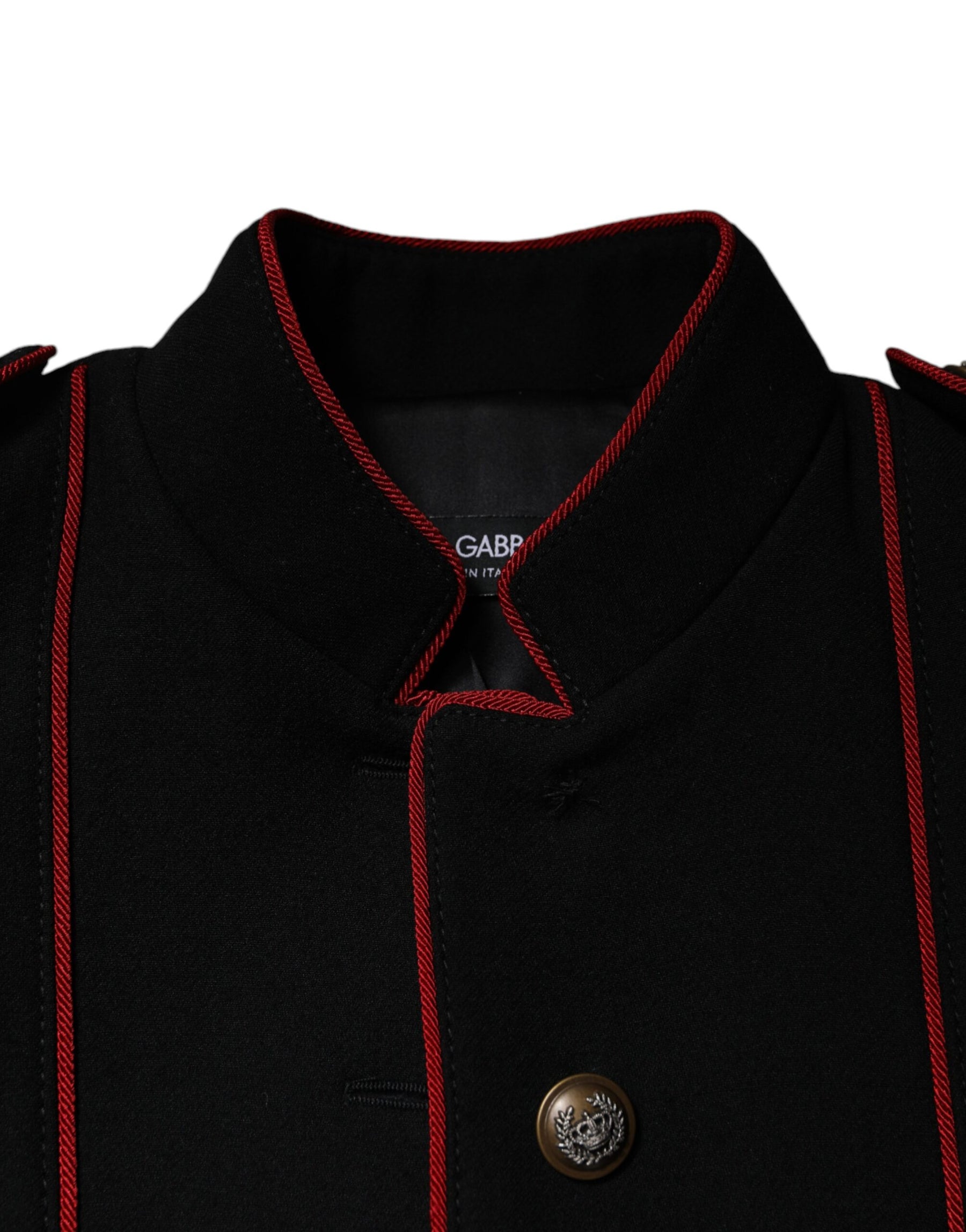 Dolce & Gabbana Black Single Breasted Trench Coat Jacket | Regal Royce