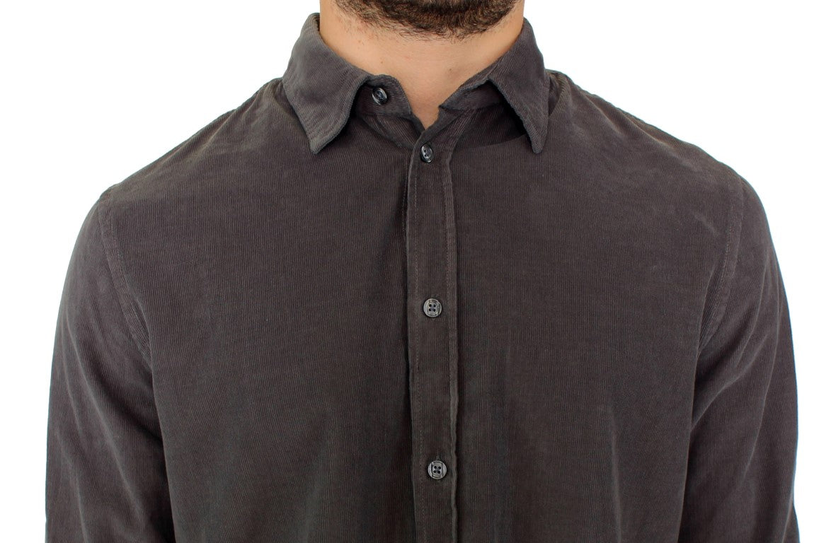 GF Ferre Green Button Front Cotton Casual Shirt | Regal Royce