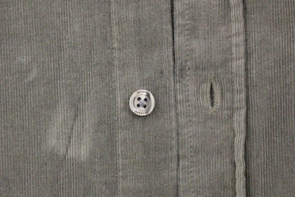 GF Ferre Green Button Front Cotton Casual Shirt | Regal Royce