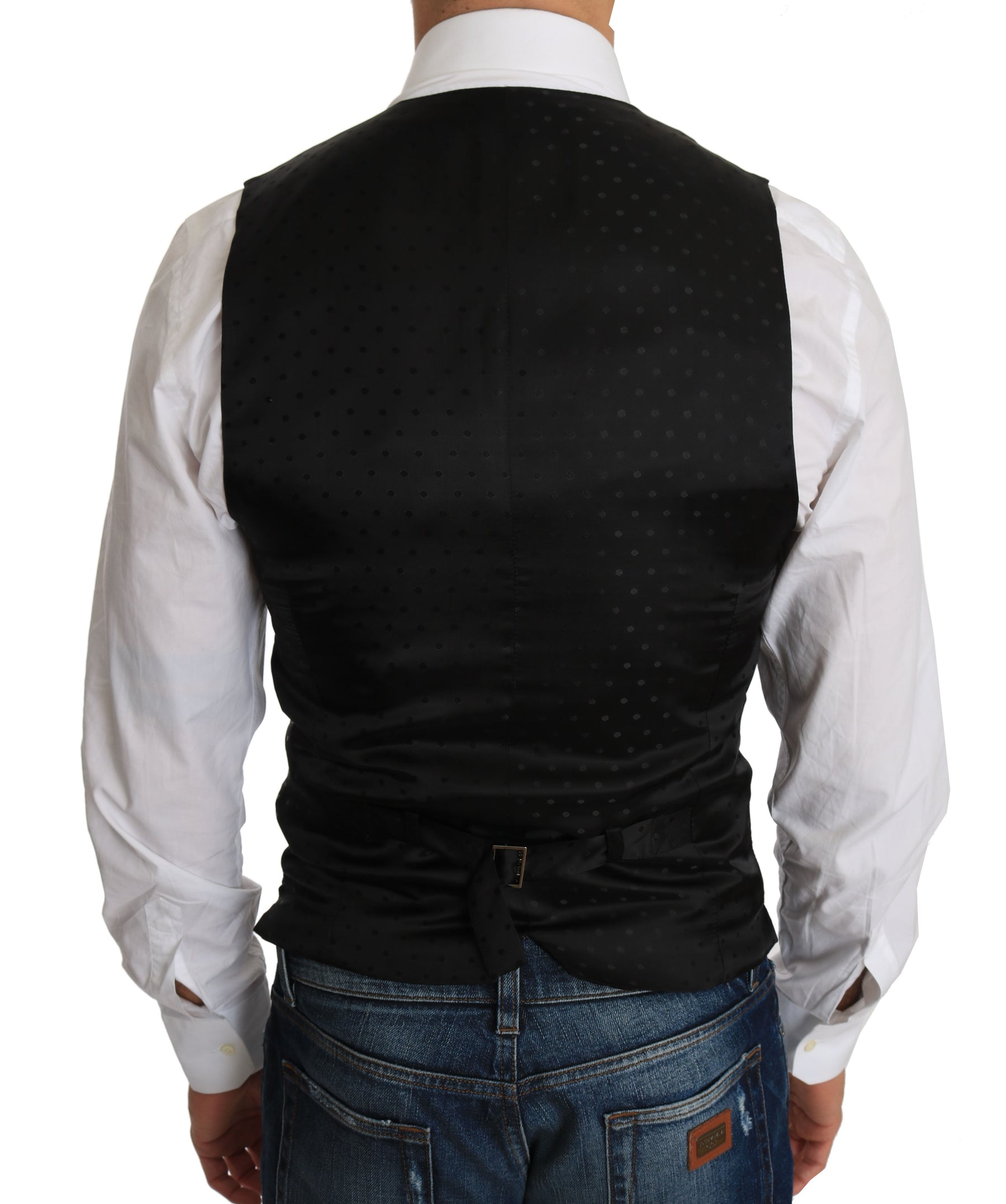 Dolce & Gabbana Black Wool Dress Waistcoat | Regal Royce