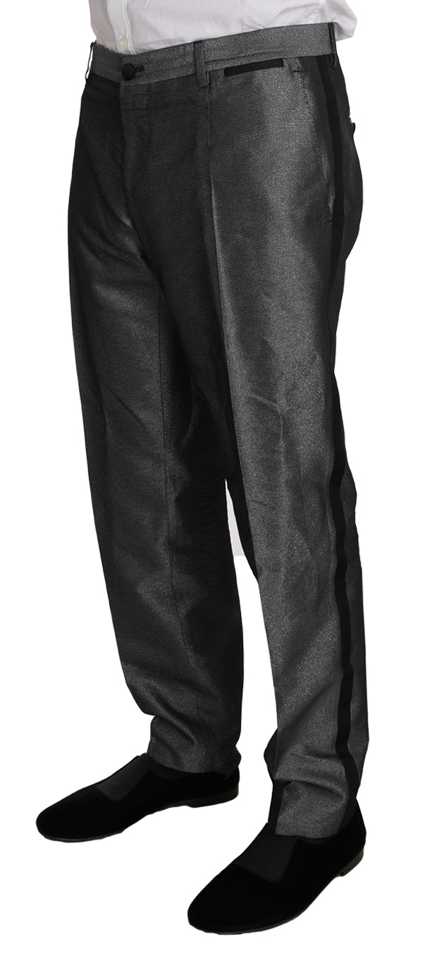 Dolce & Gabbana Gray Patterned MARTINI 2 Piece Suit | Regal Royce