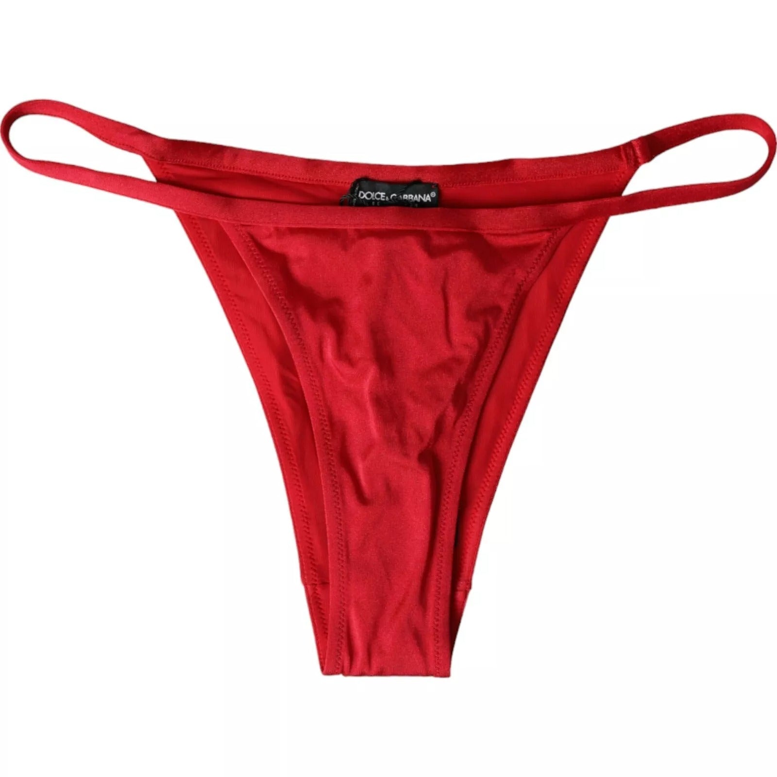 Dolce & Gabbana Red Nylon Stretch Beachwear Swimwear Bottom Bikini | Regal Royce