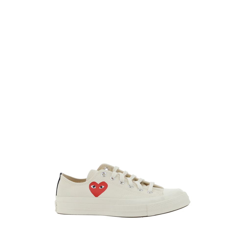 Comme Des Garçons Play x Converse White Rubber Low Top Sneakers | Regal Royce