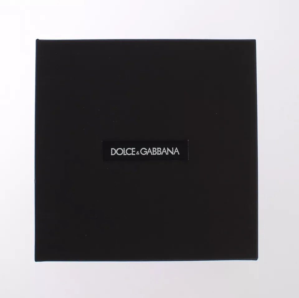 Dolce & Gabbana Multicolor Raffia Leather Clasp Finder Chain Keyring | Regal Royce