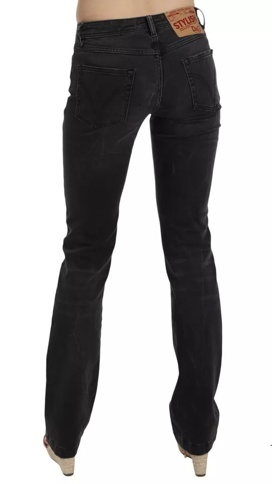 Dolce & Gabbana Black Slim Fit Cotton Jeans D&G Pants | Regal Royce