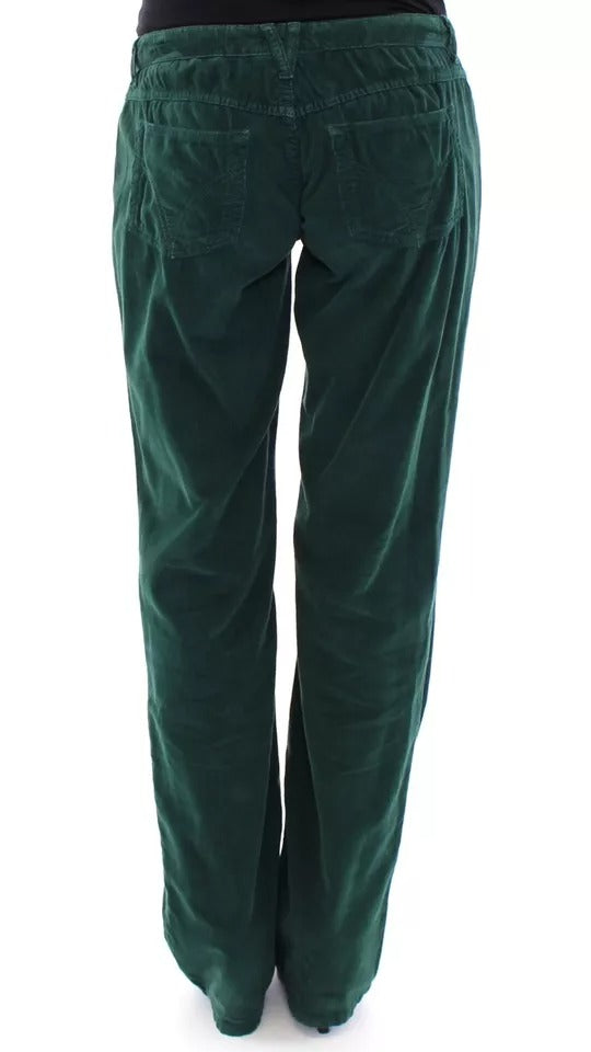 Dolce & Gabbana Green Cotton Corduroys SLIMMY Fit D&G Pants | Regal Royce