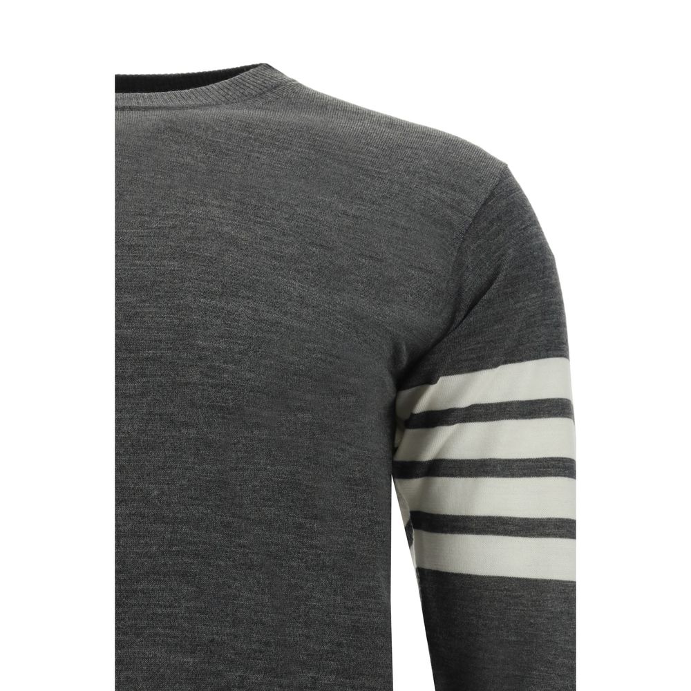 Thom Browne Gray Fleece Wool Sweatshirt | Regal Royce