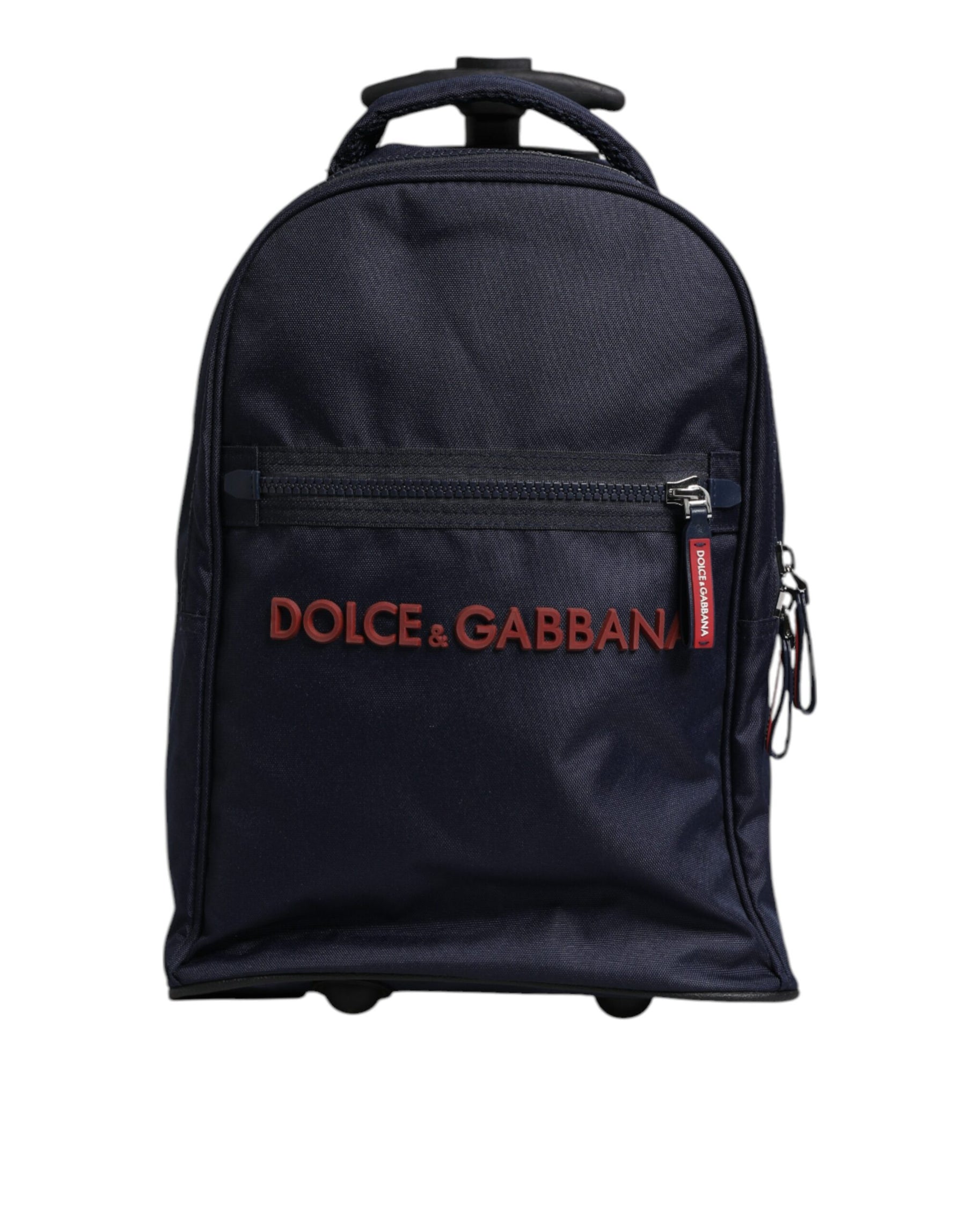 Dolce & Gabbana Blue Red Polyester Kids Back Pack Wheel Suitcase Bag | Regal Royce