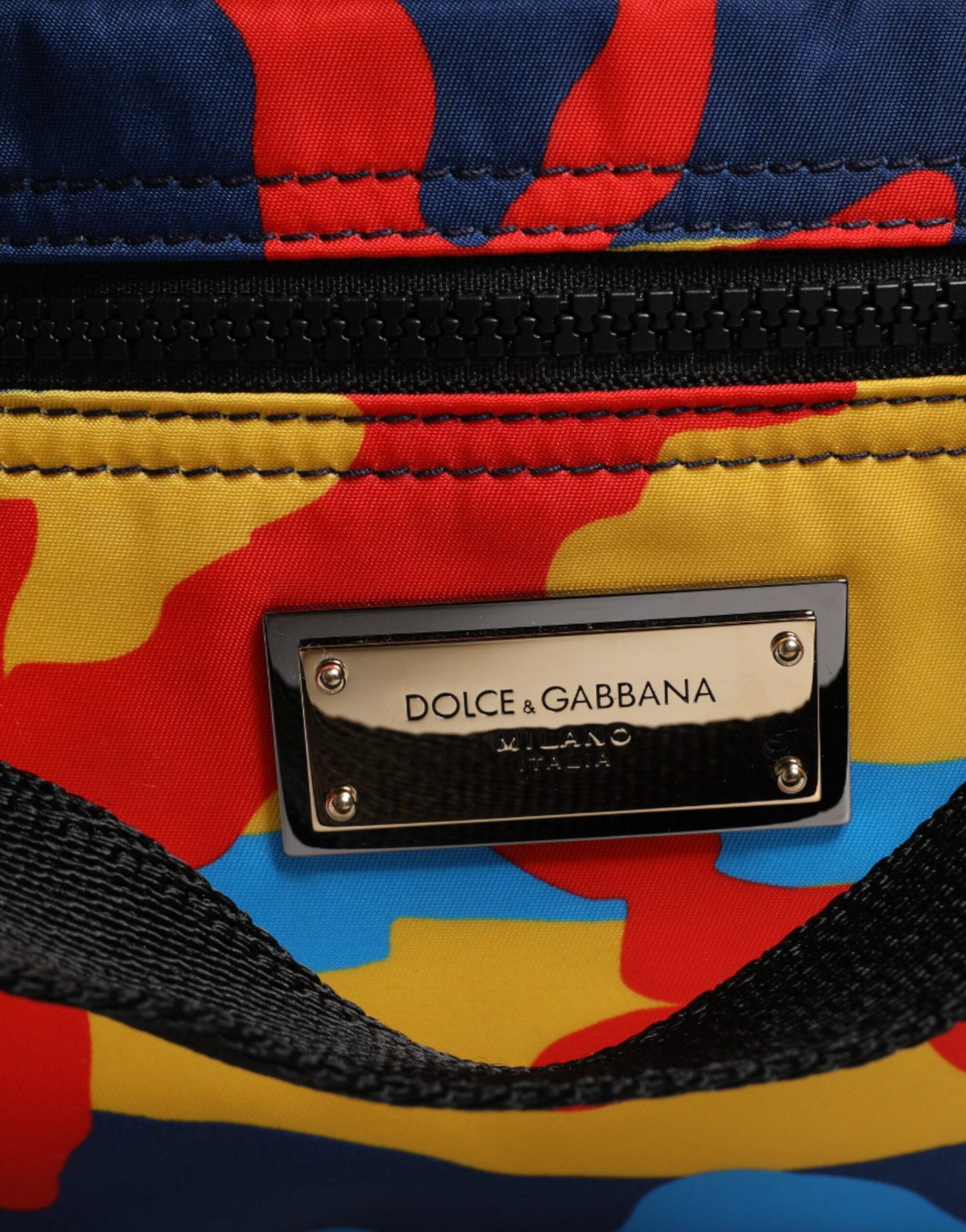 Dolce & Gabbana Multicolor Camouflage Nylon Shopping Tote Bag | Regal Royce