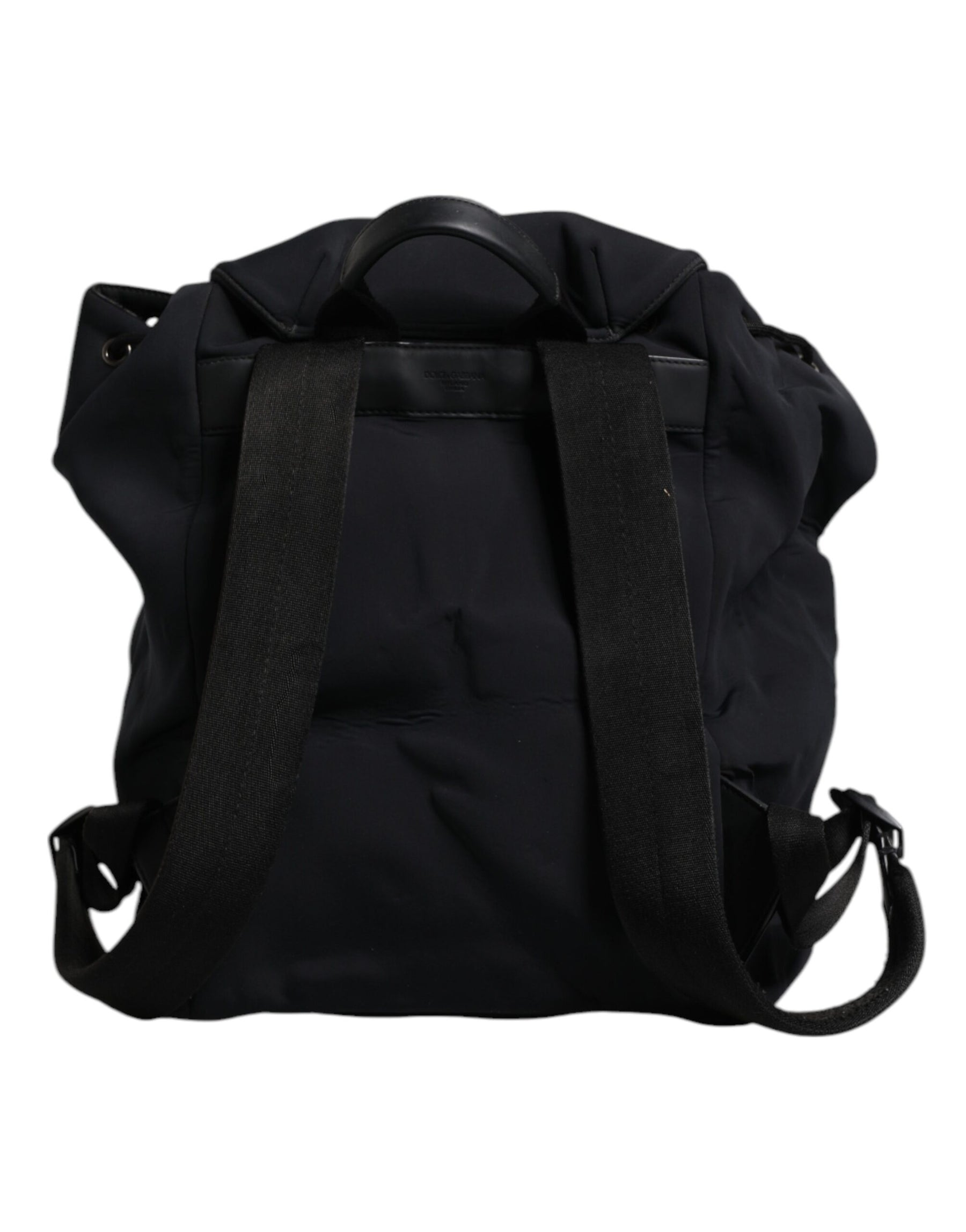 Dolce & Gabbana Black Neoprene Nylon DG Logo School Backpack Bag | Regal Royce