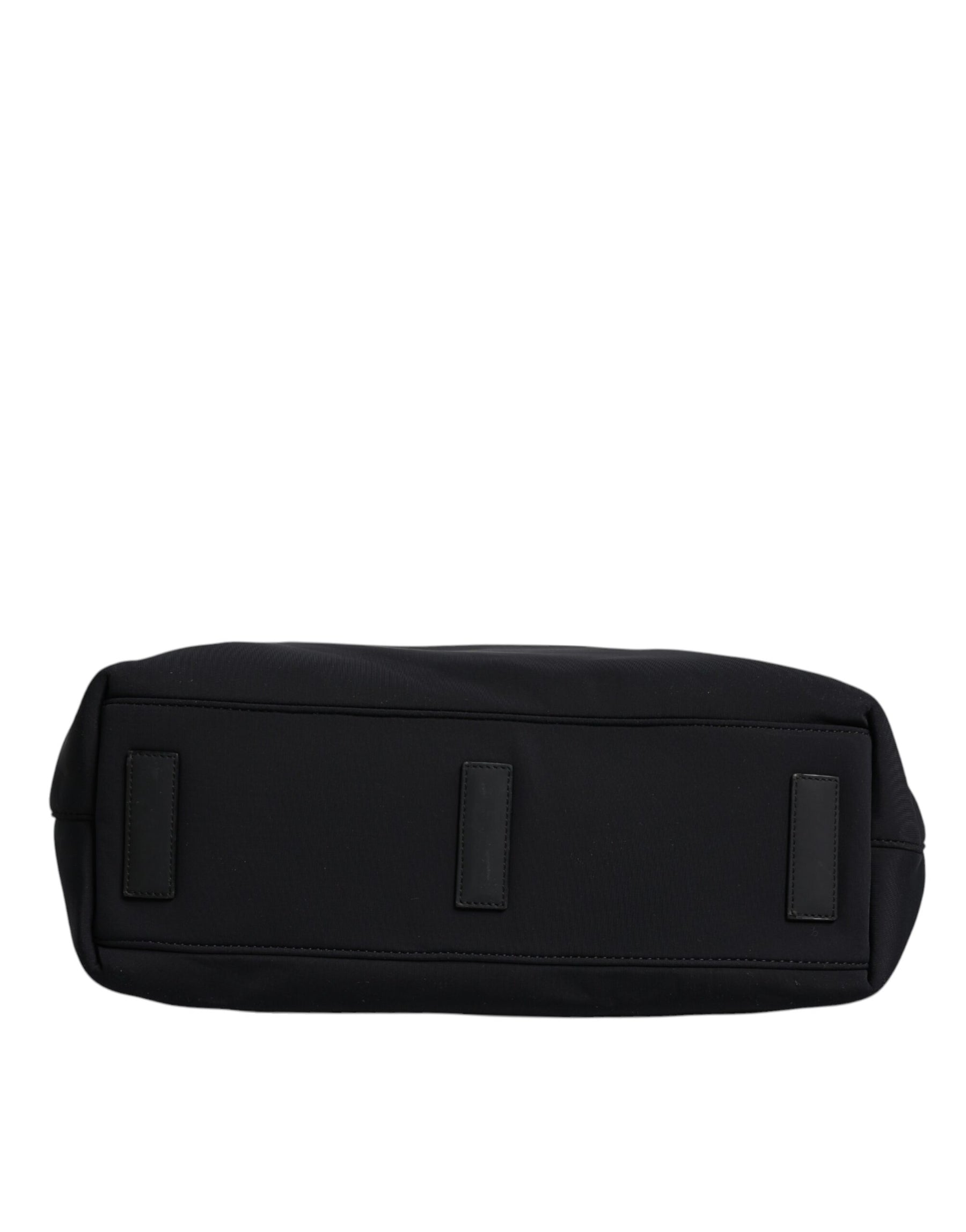 Dolce & Gabbana Black Canvas DG Logo Women Shopping Hand Tote Bag | Regal Royce