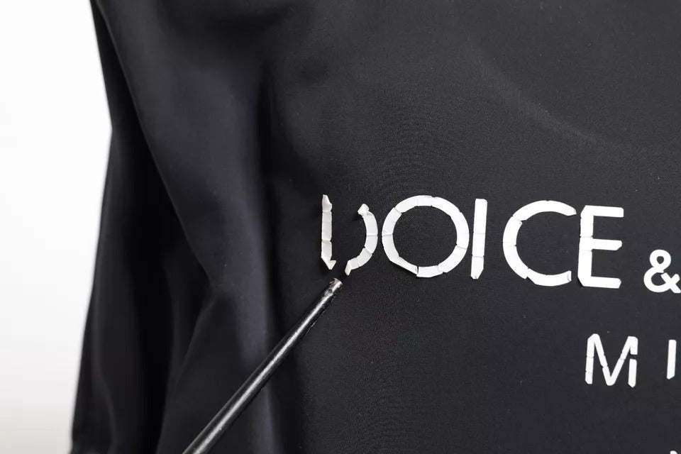 Dolce & Gabbana Black Canvas DG Logo Women Shopping Hand Tote Bag | Regal Royce