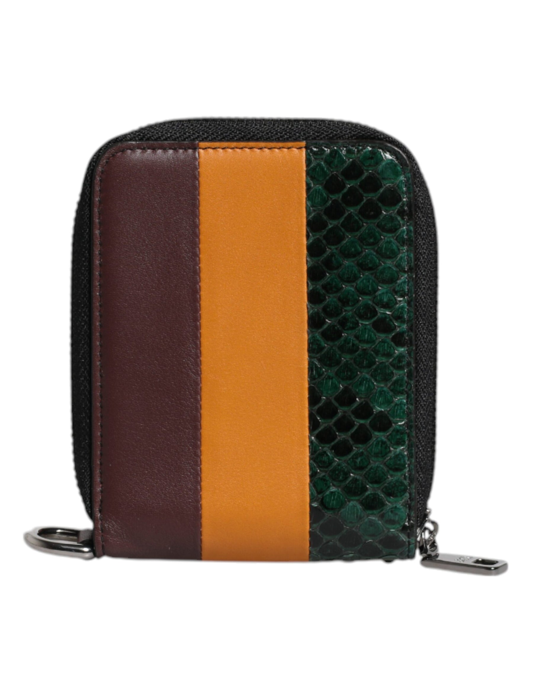 Dolce & Gabbana Multicolor Exotic Leather DG Bifold Card Holder Wallet | Regal Royce