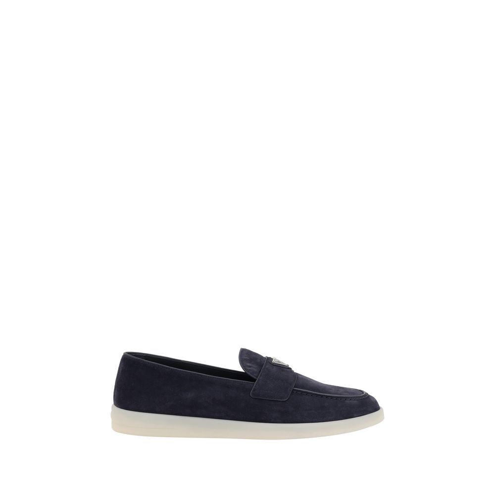 Prada Blue Rubber Slip-On Loafers | Regal Royce