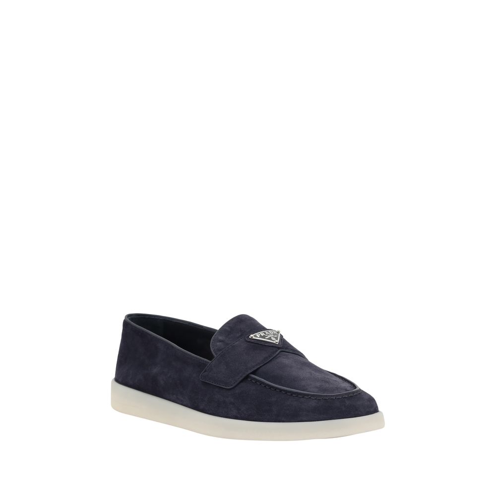 Prada Blue Rubber Slip-On Loafers | Regal Royce