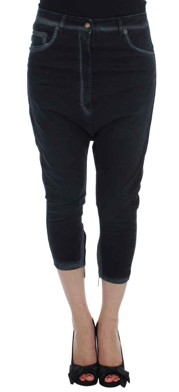Cavalli Blue Cotton Stretch Baggy Relax Jeans | Regal Royce
