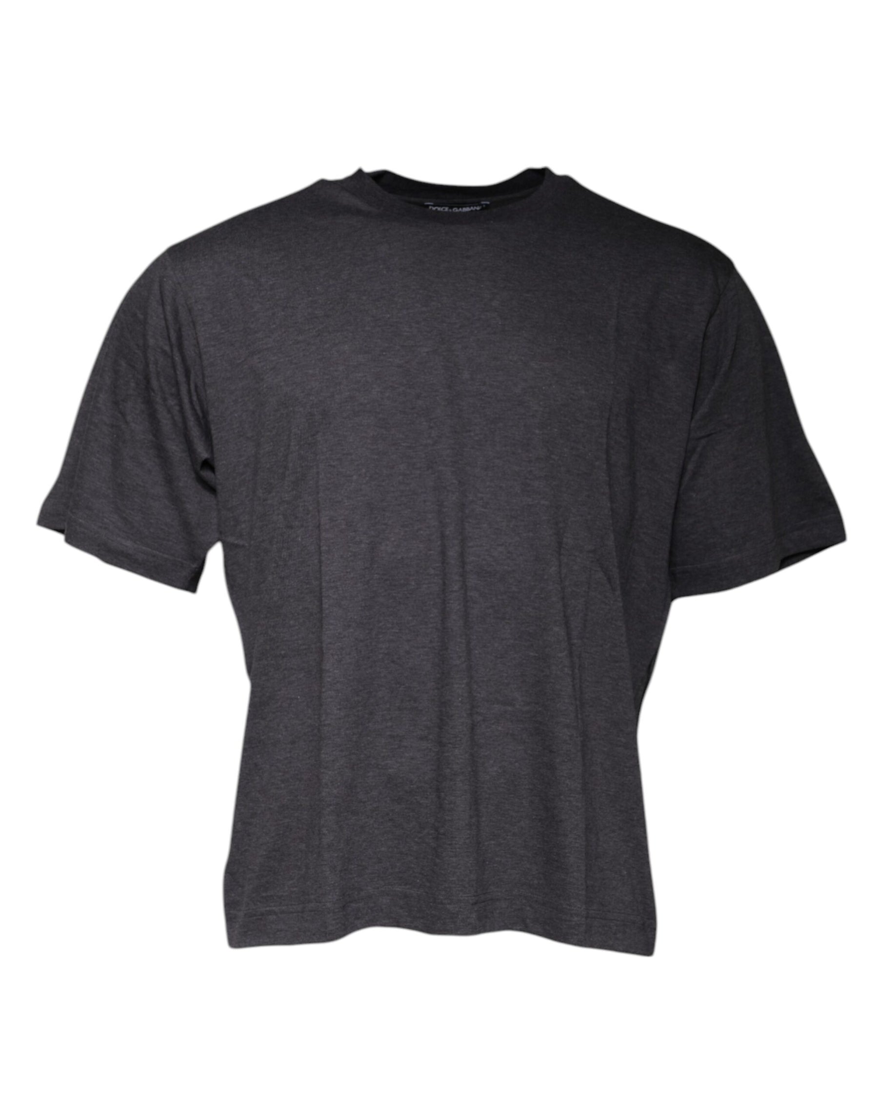 Dolce & Gabbana Dark Gray Crew Neck Short Sleeves T-shirt | Regal Royce