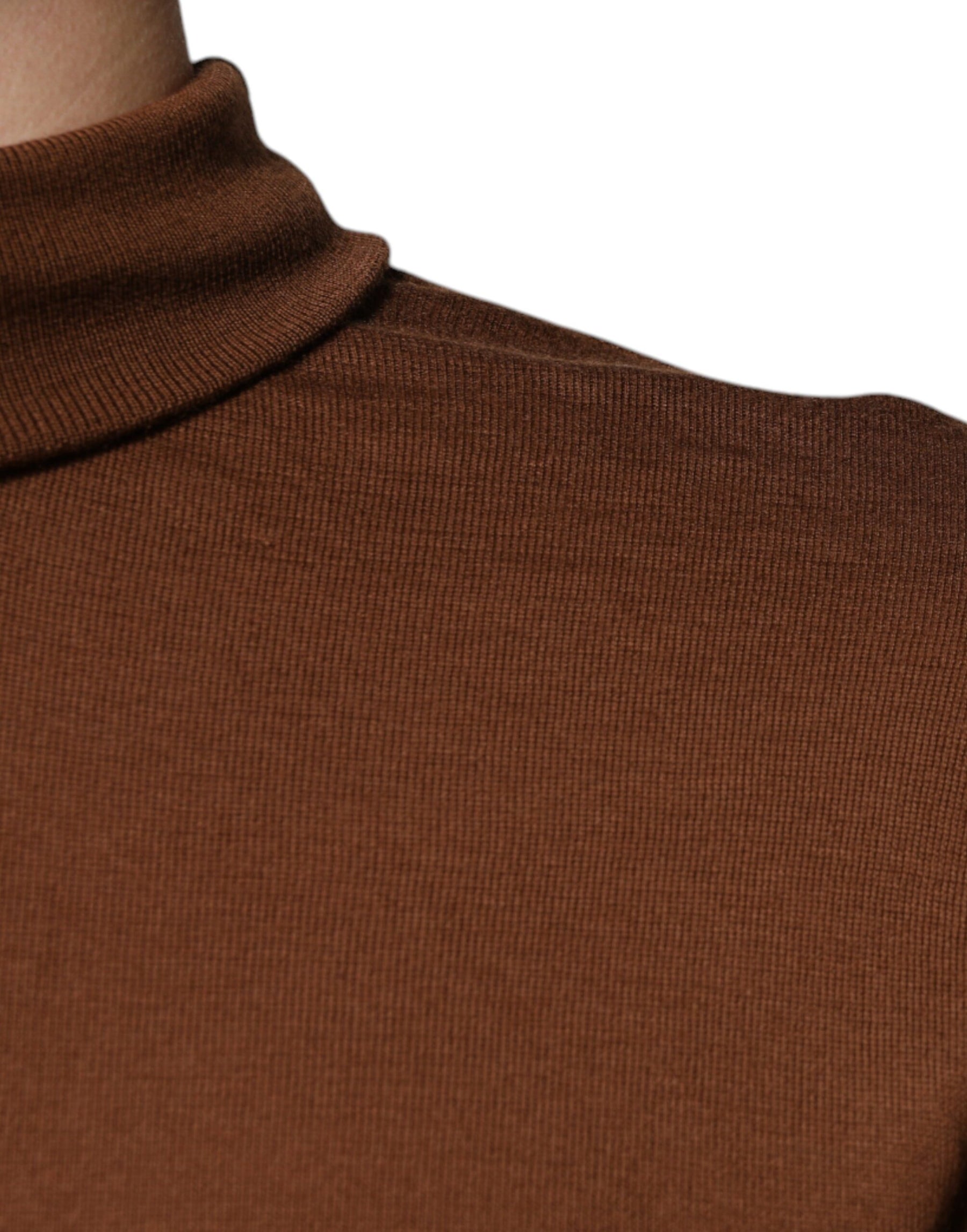 Dolce & Gabbana Brown Cashmere Turtleneck Pullover Sweater | Regal Royce