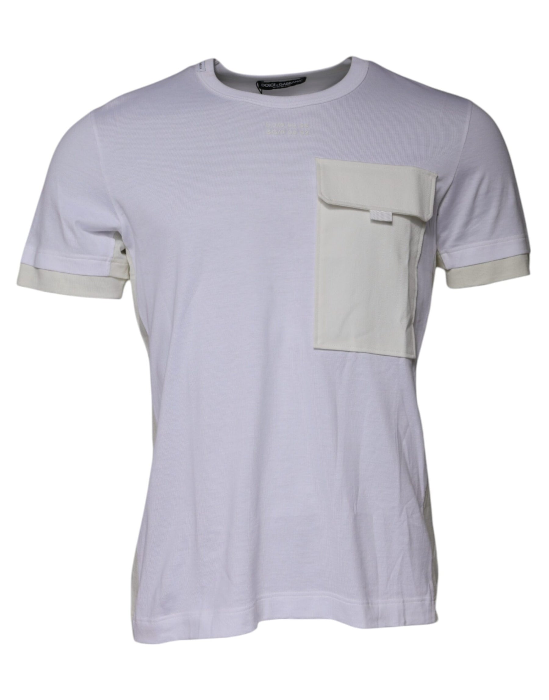 Dolce & Gabbana White Cotton Crew Neck Short Sleeves T-shirt | Regal Royce