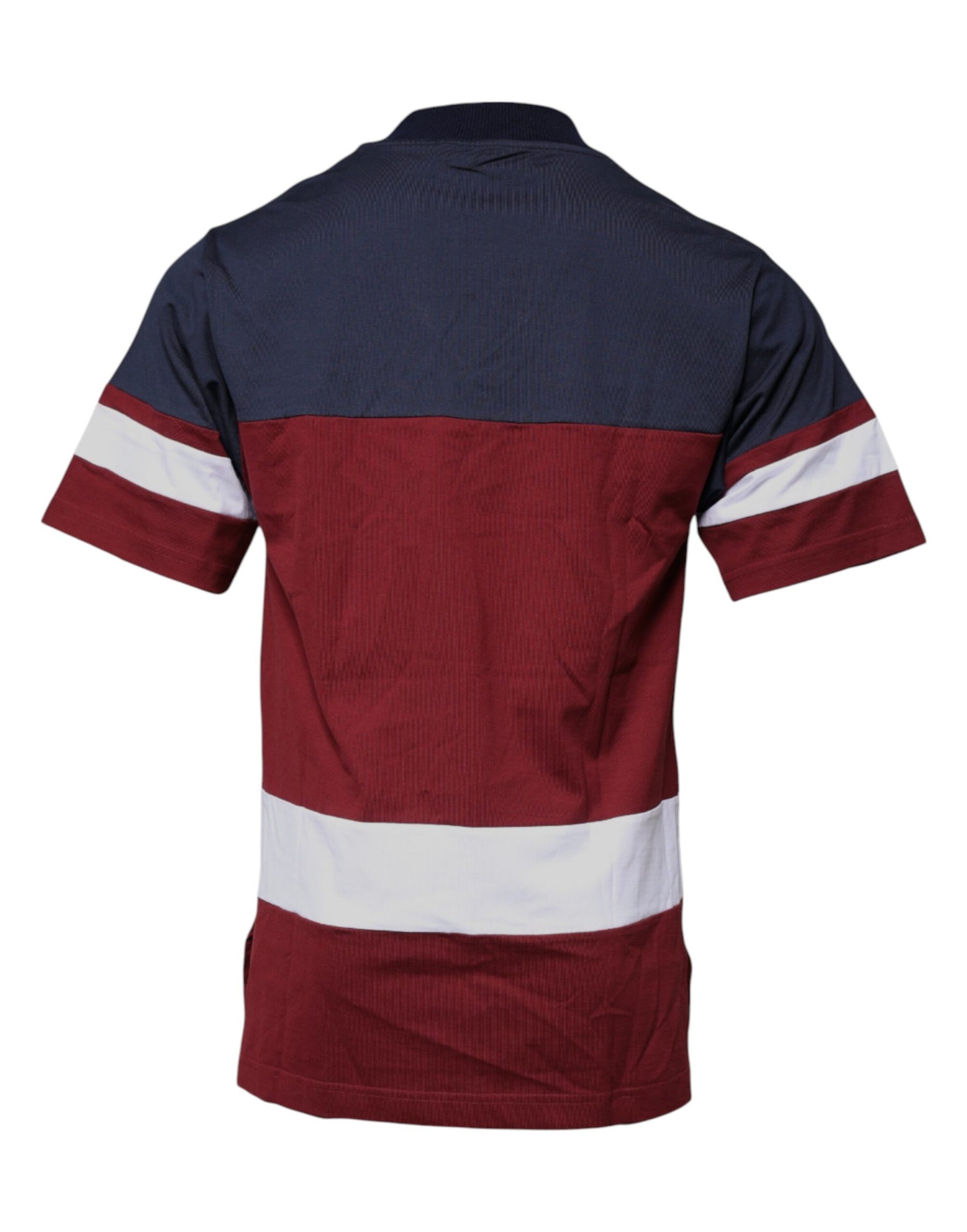 Dolce & Gabbana Multicolor Cotton Vneck Short Sleeve T-shirt | Regal Royce