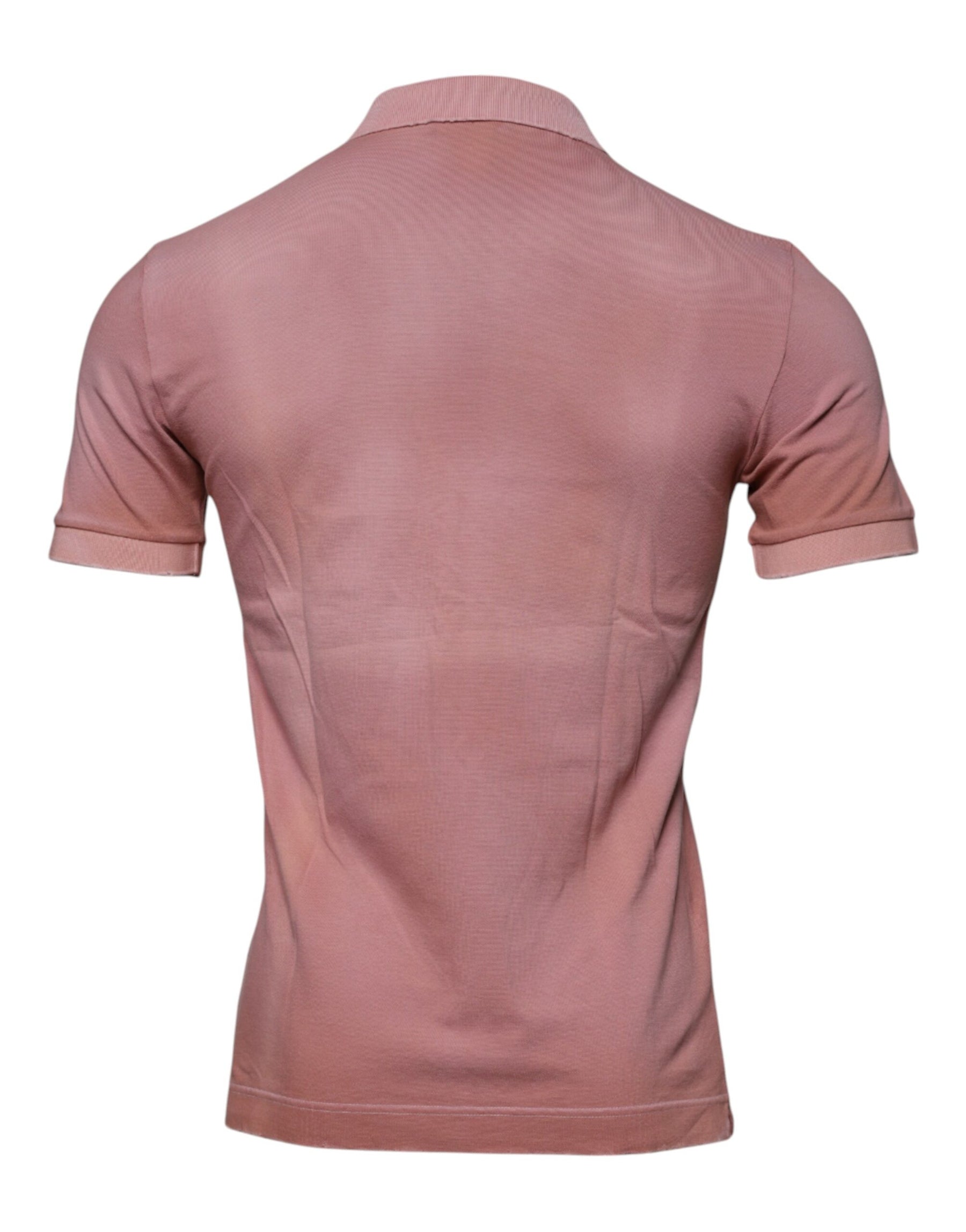 Dolce & Gabbana Pink Crown Collared Short Sleeve Polo T-shirt | Regal Royce