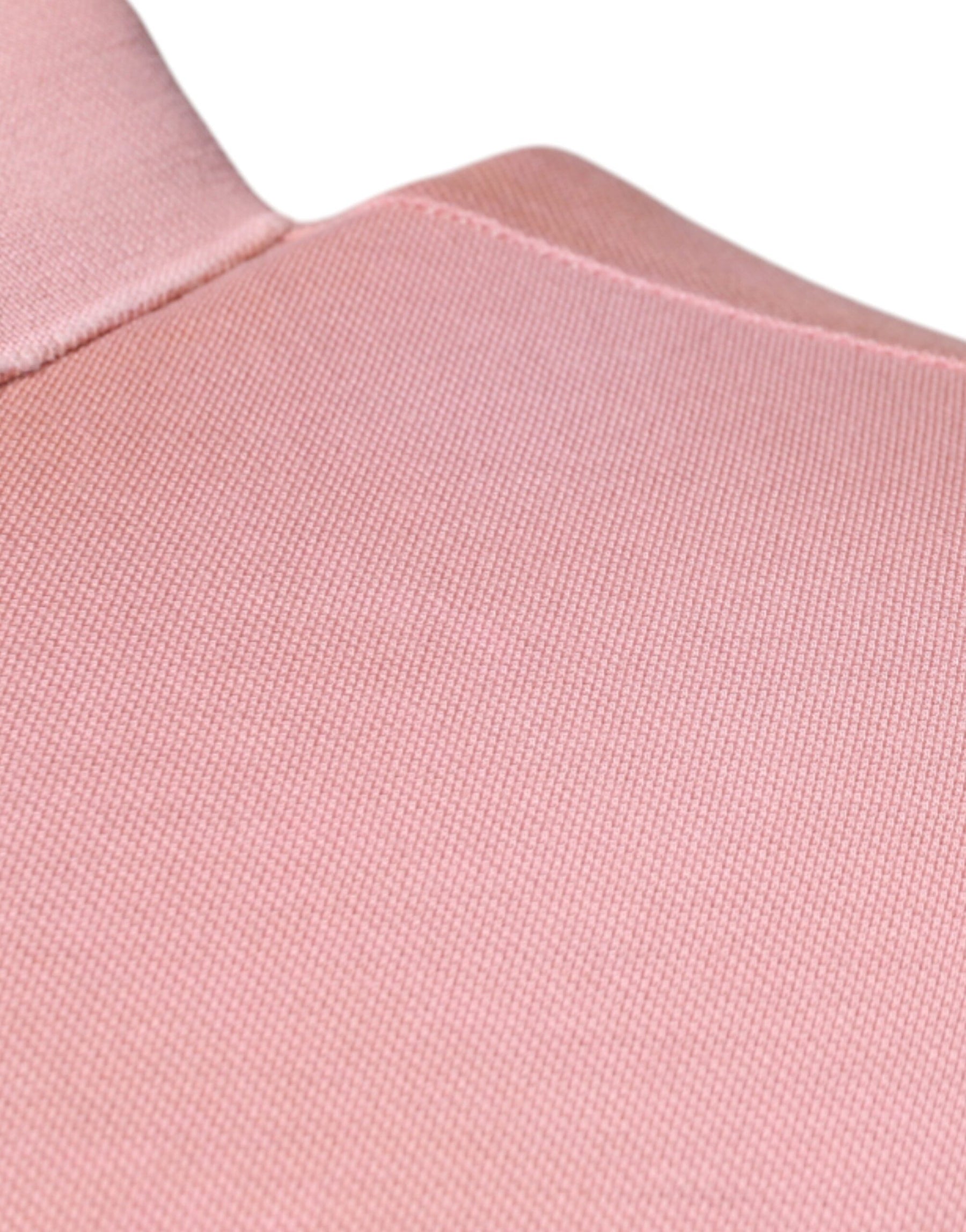 Dolce & Gabbana Pink Crown Collared Short Sleeve Polo T-shirt | Regal Royce
