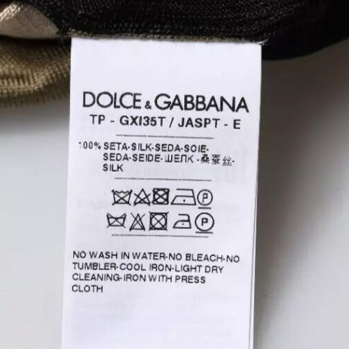 Dolce & Gabbana Multicolor Camouflage Collared Polo T-shirt | Regal Royce