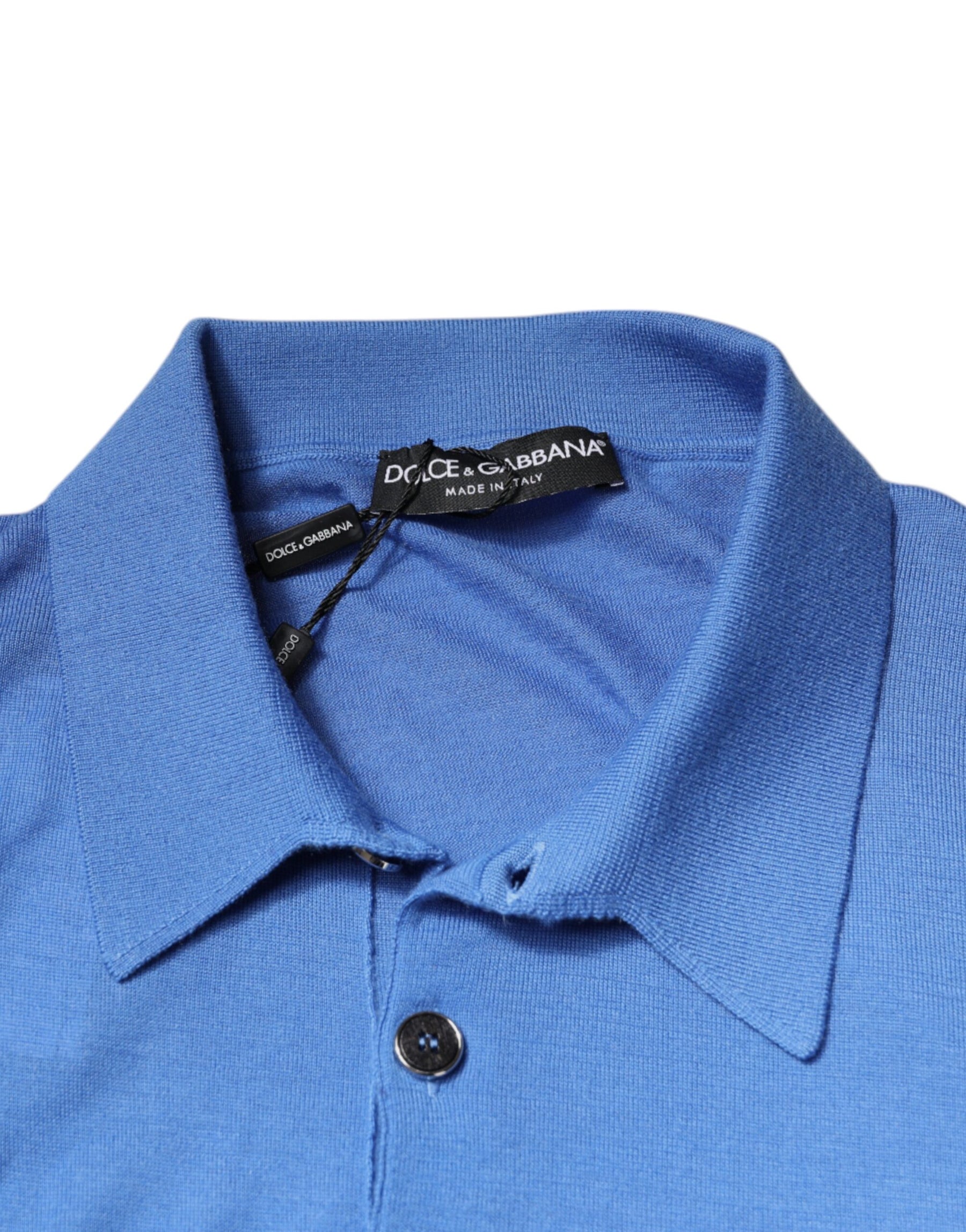 Dolce & Gabbana Blue Collared Short Sleeves Polo T-shirt | Regal Royce
