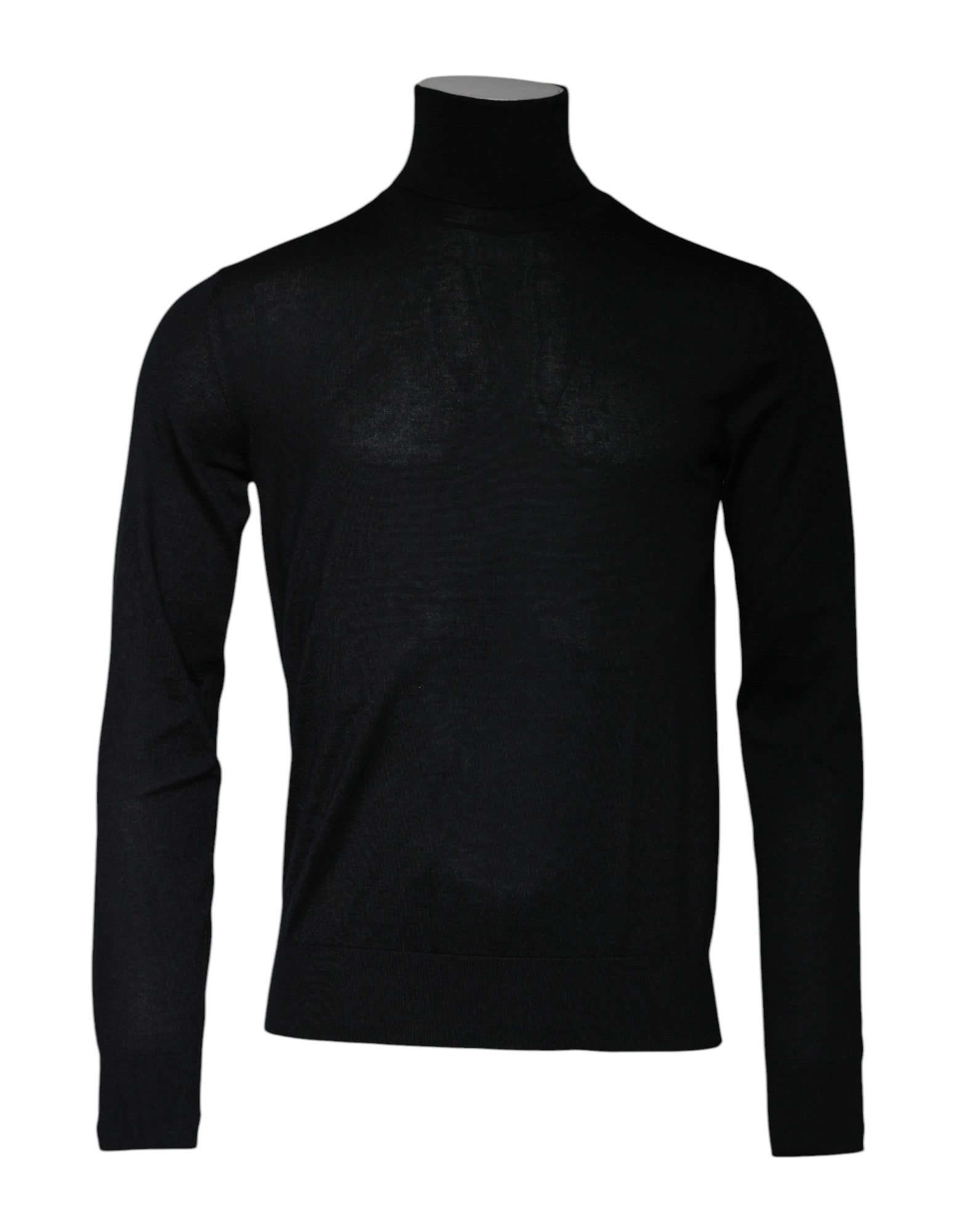 Dolce & Gabbana Black Cashmere Turtleneck Pullover Sweater | Regal Royce