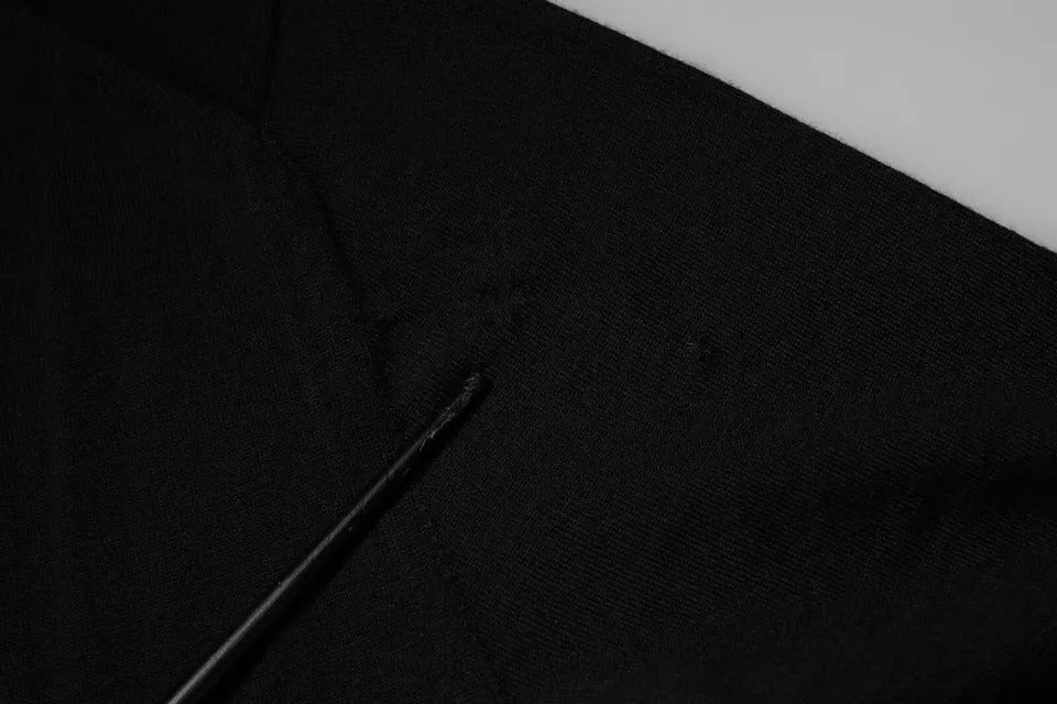 Dolce & Gabbana Black Cashmere Turtleneck Pullover Sweater | Regal Royce