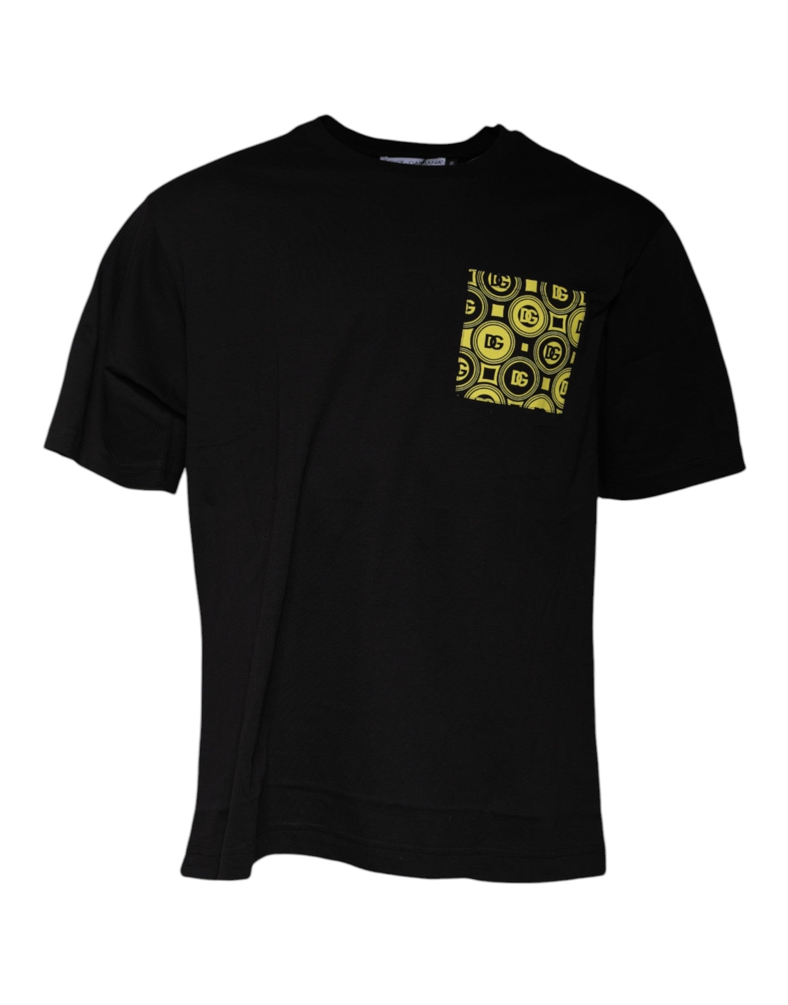 Dolce & Gabbana Black Logo Print Cotton Short Sleeves T-shirt | Regal Royce