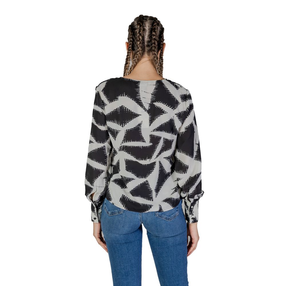 Jacqueline De Yong Black Recycled Polyester Blouse | Regal Royce