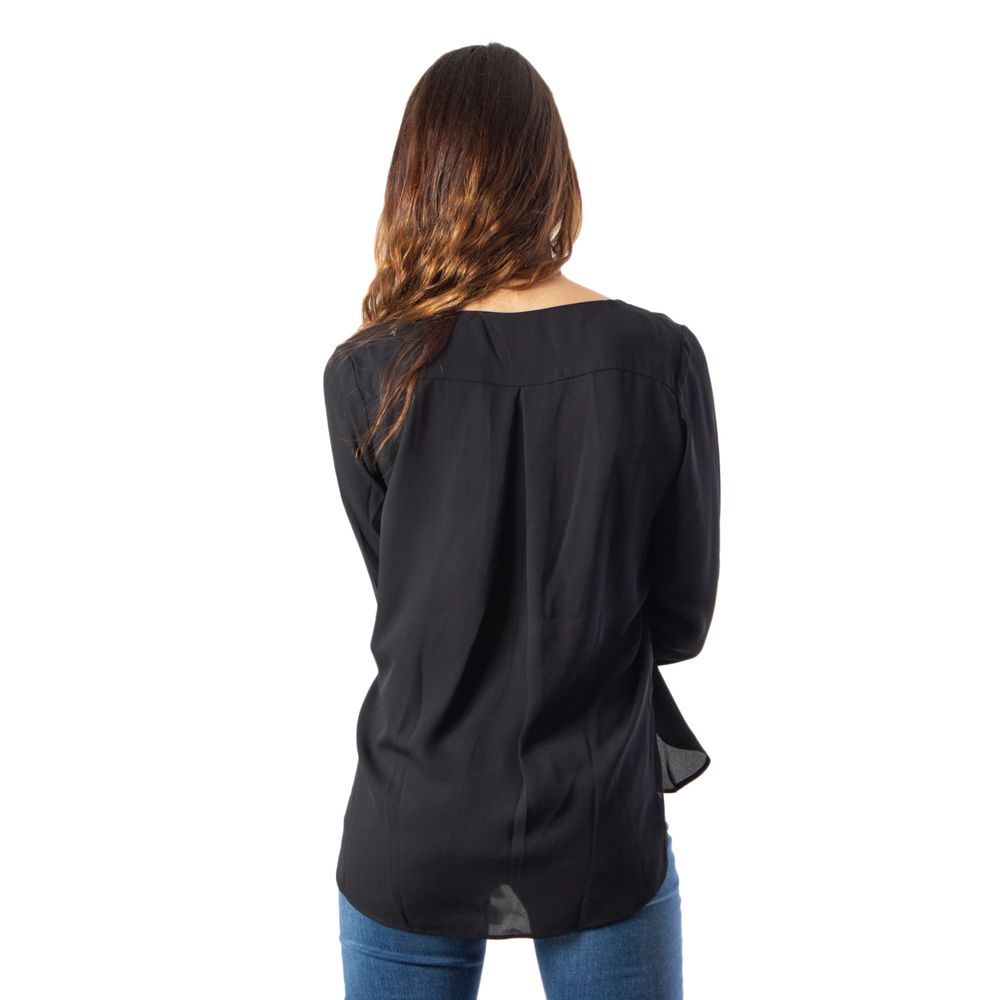 Vila Clothes Black Polyester Blouse | Regal Royce