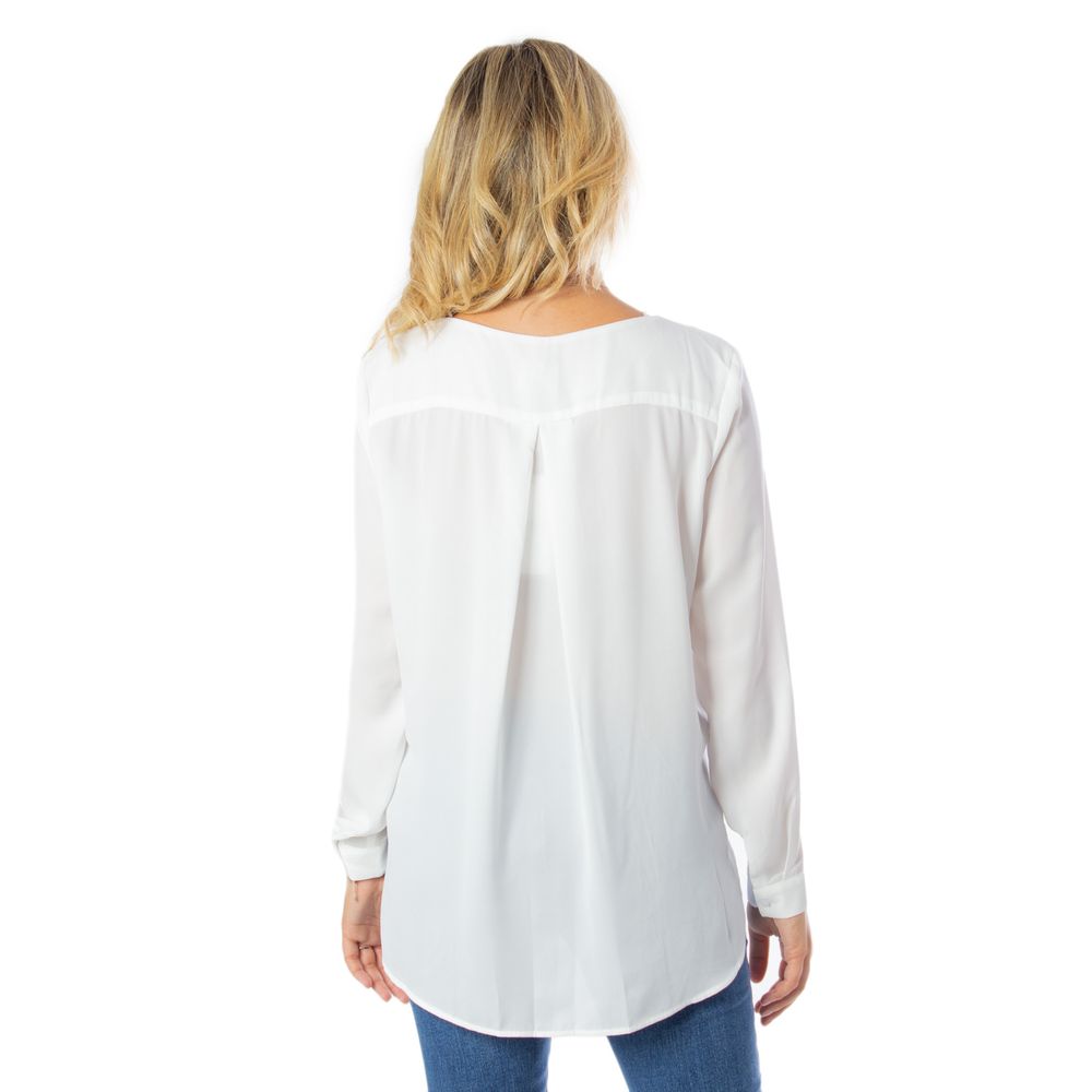 Vila Clothes Cream Polyester Blouse | Regal Royce