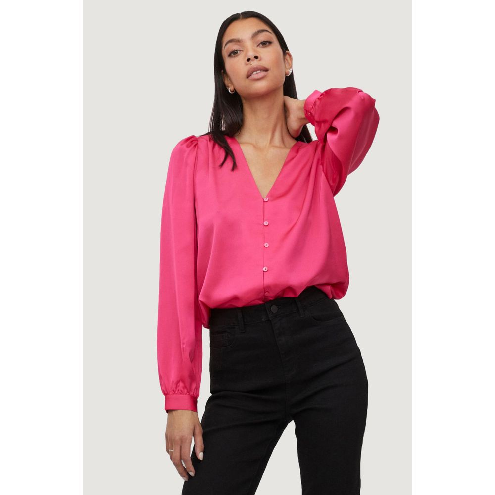 Vila Clothes Pink Polyester Blouse | Regal Royce