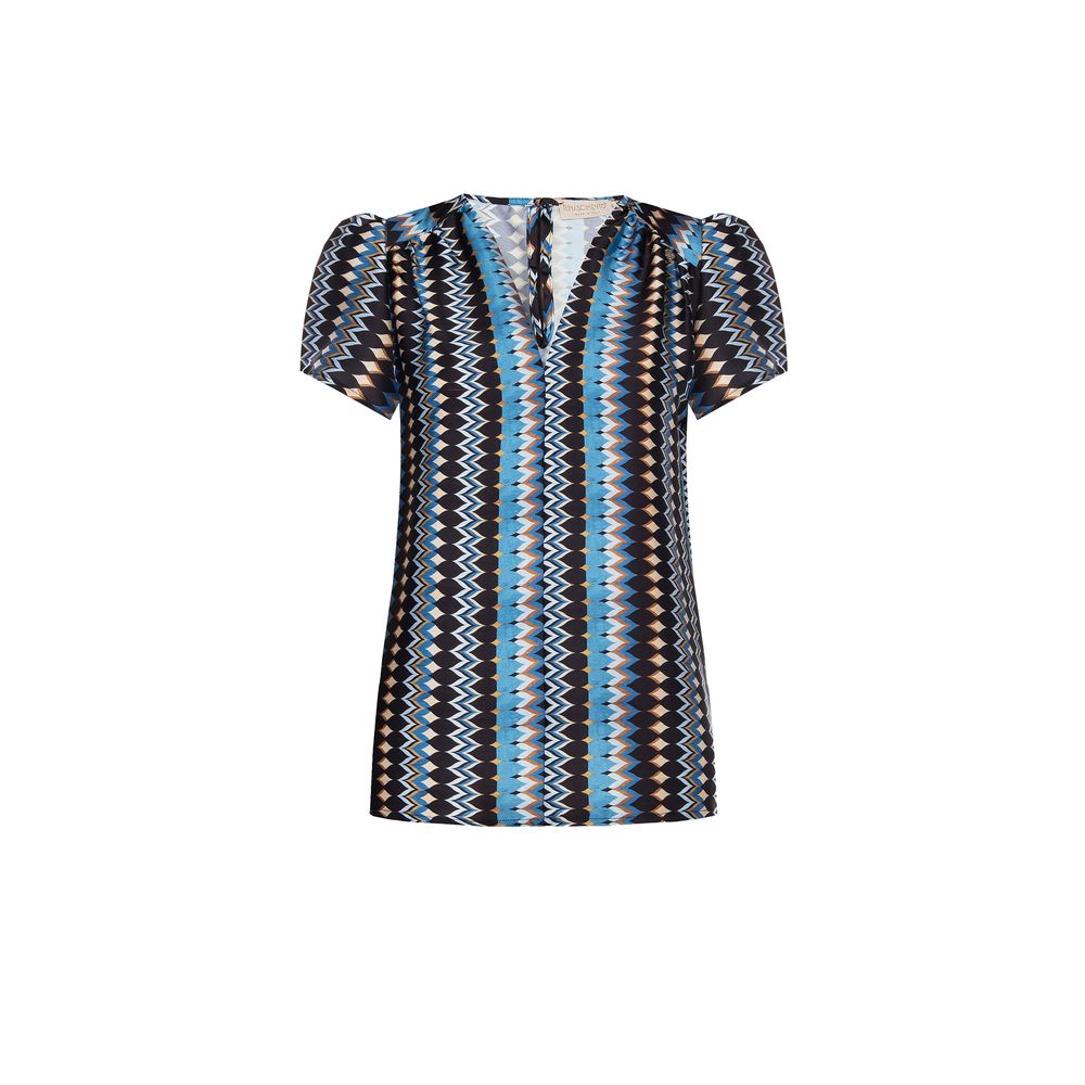 Rinascimento Turquoise Polyester Blouse | Regal Royce