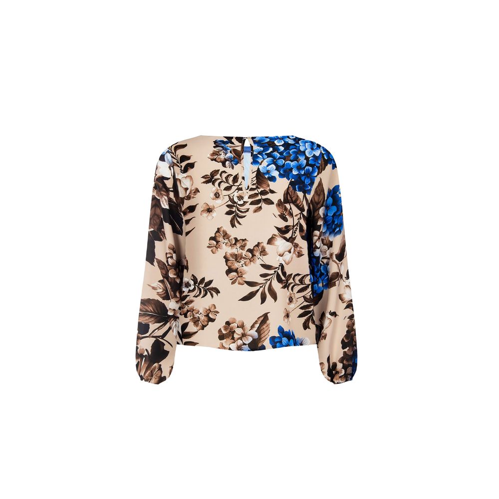 Rinascimento Blue Polyester Blouse | Regal Royce